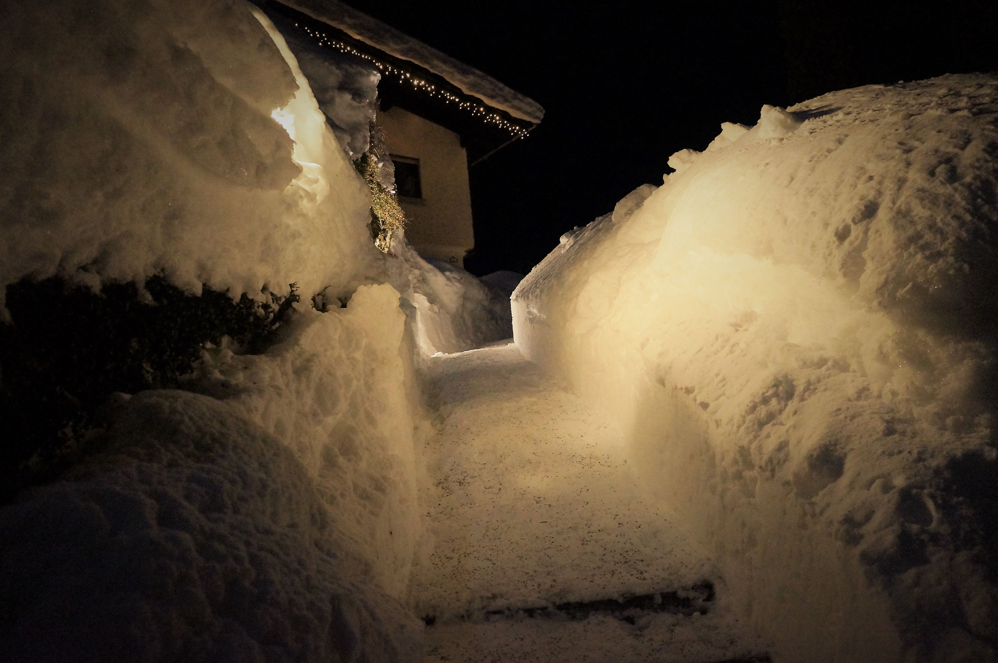 Aufgang Winternacht