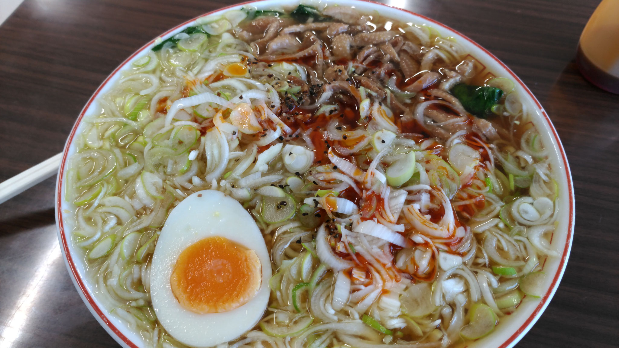 さくらい食堂（ラーメン・モツ・ネギダブル）