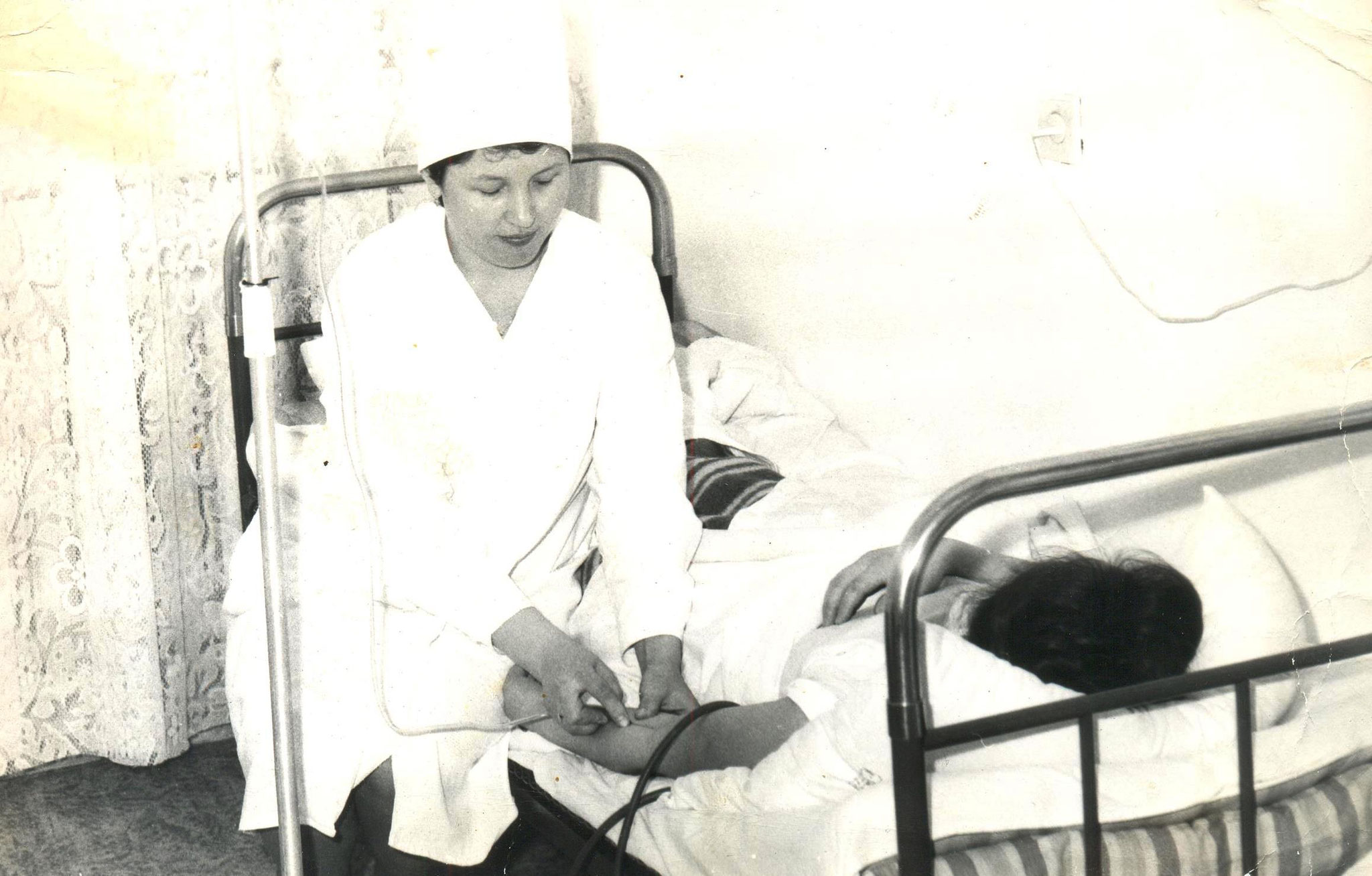 Гинекологическое отделение, на дежурстве Исеева Д.А. 1989 год. Фотоархив районной больницы