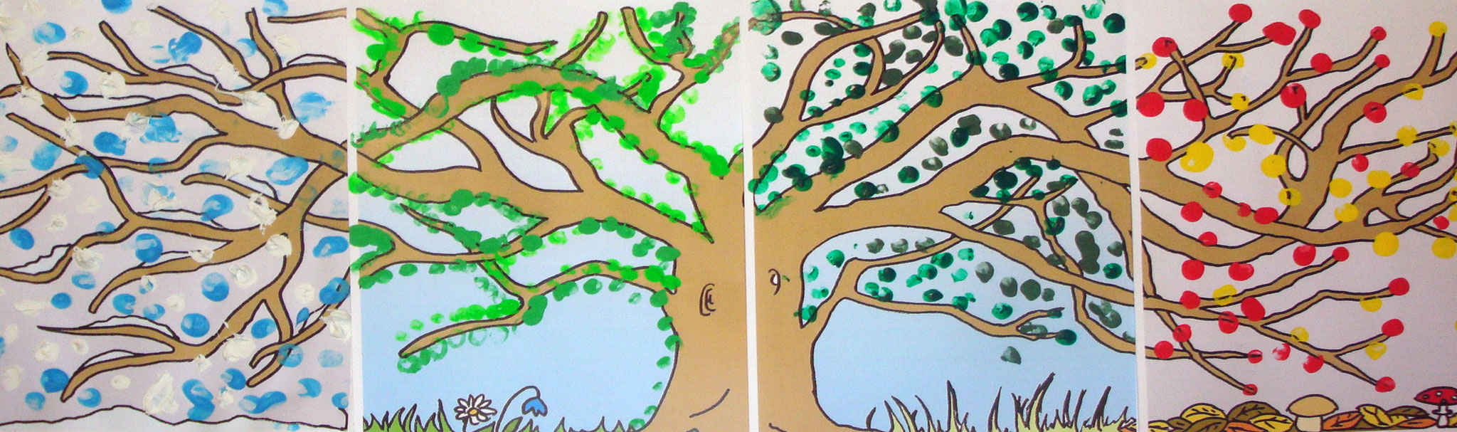 Séance 2 (maternelle) - Arbre des 4 saisons (réalisation plastique des maternelles)