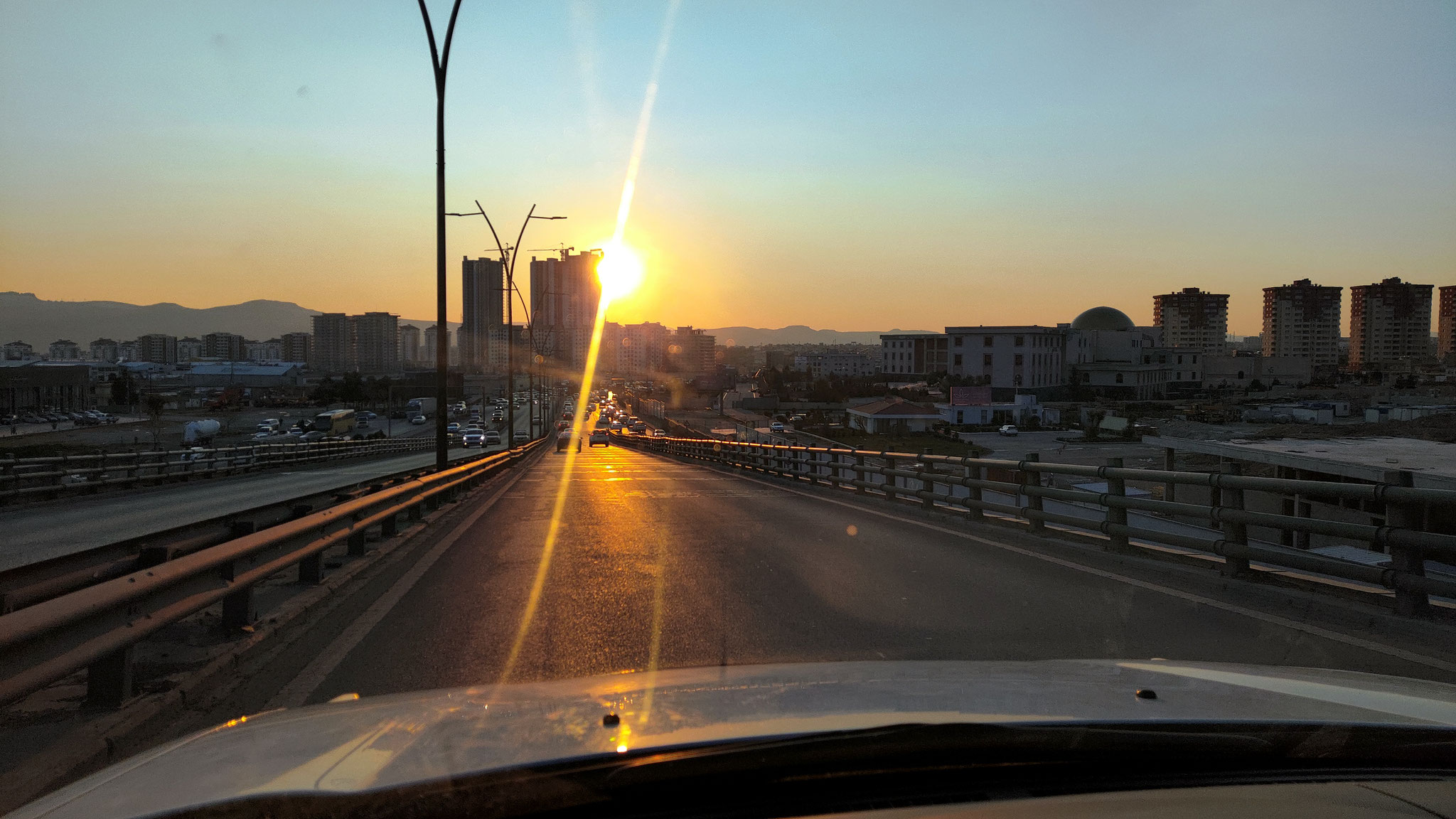 Auf gehts zum Airport Erbil, um die Touristen abzuholen...