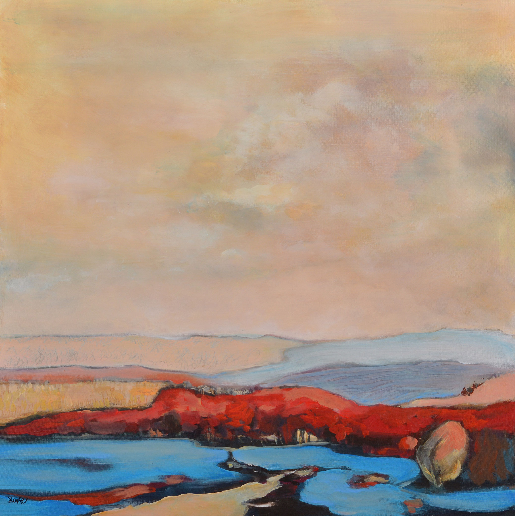 Gute Weitsicht 80 x 80 cm    verkauft