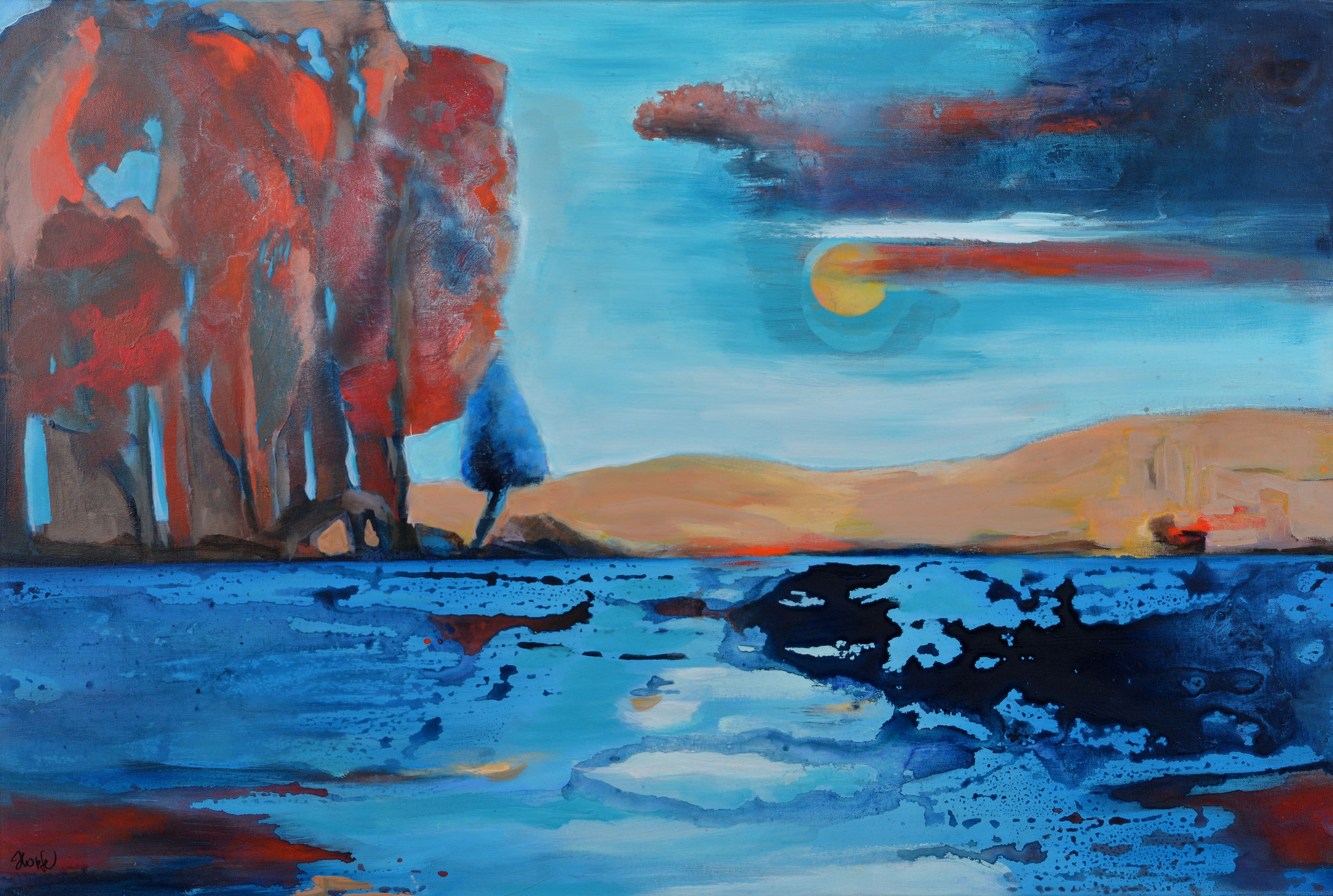 Spiegelung 80x120 cm cm