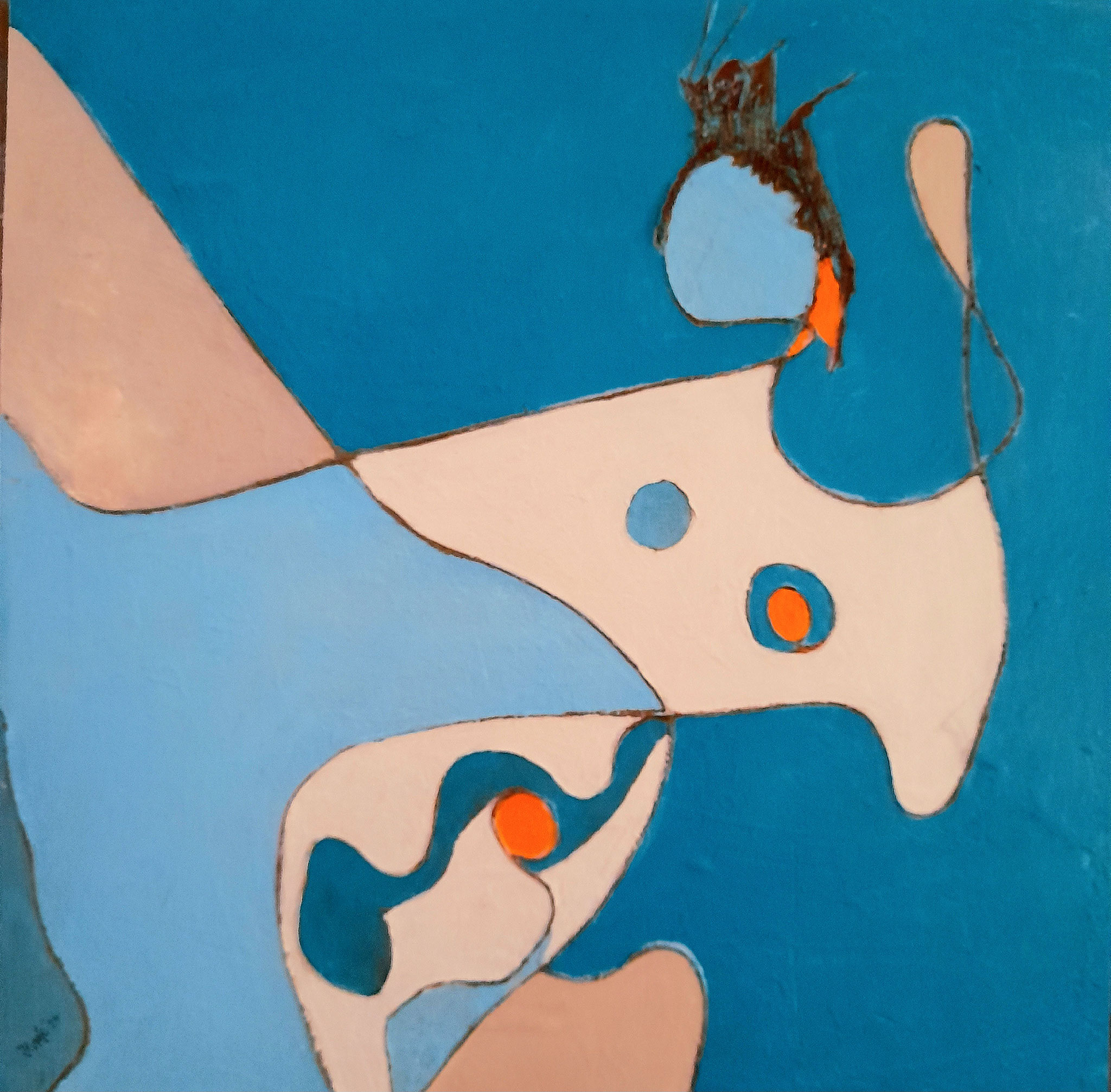 Tänzerin 80 x80 cm