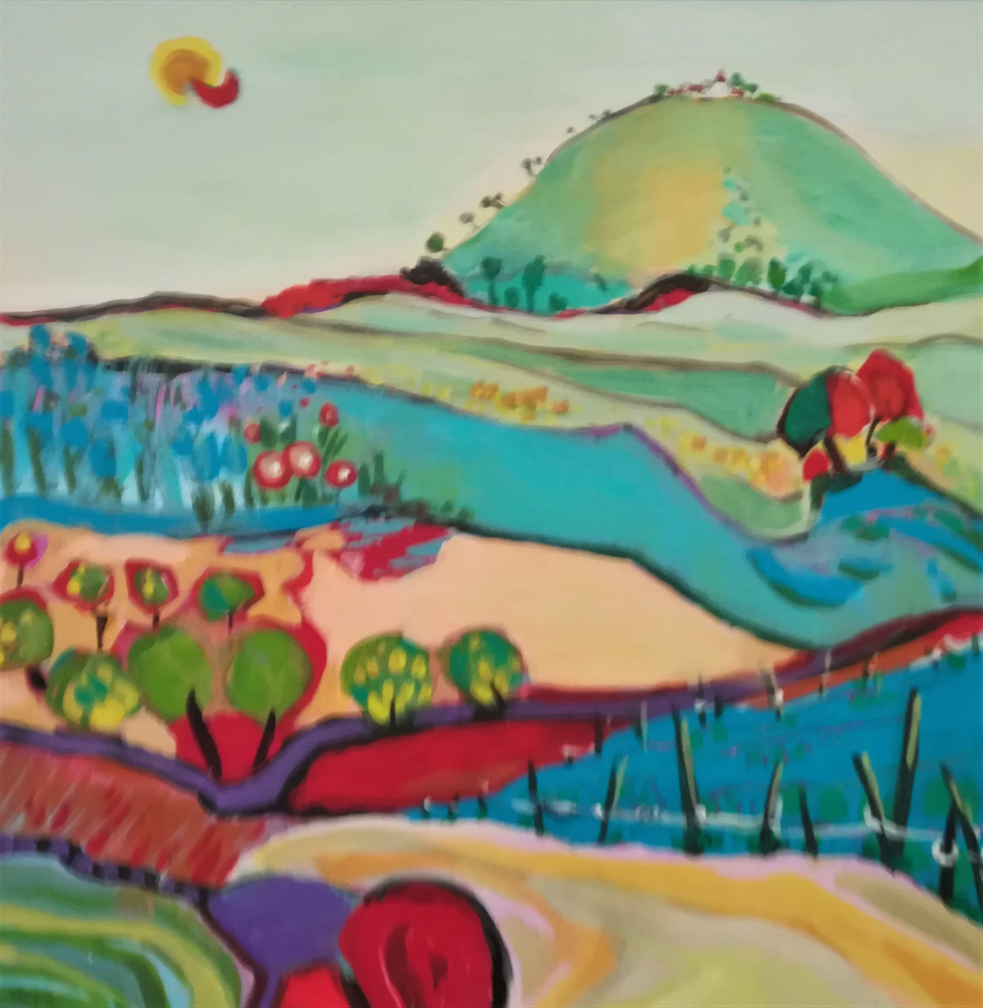 Heitere Stimmung III 40x40 cm