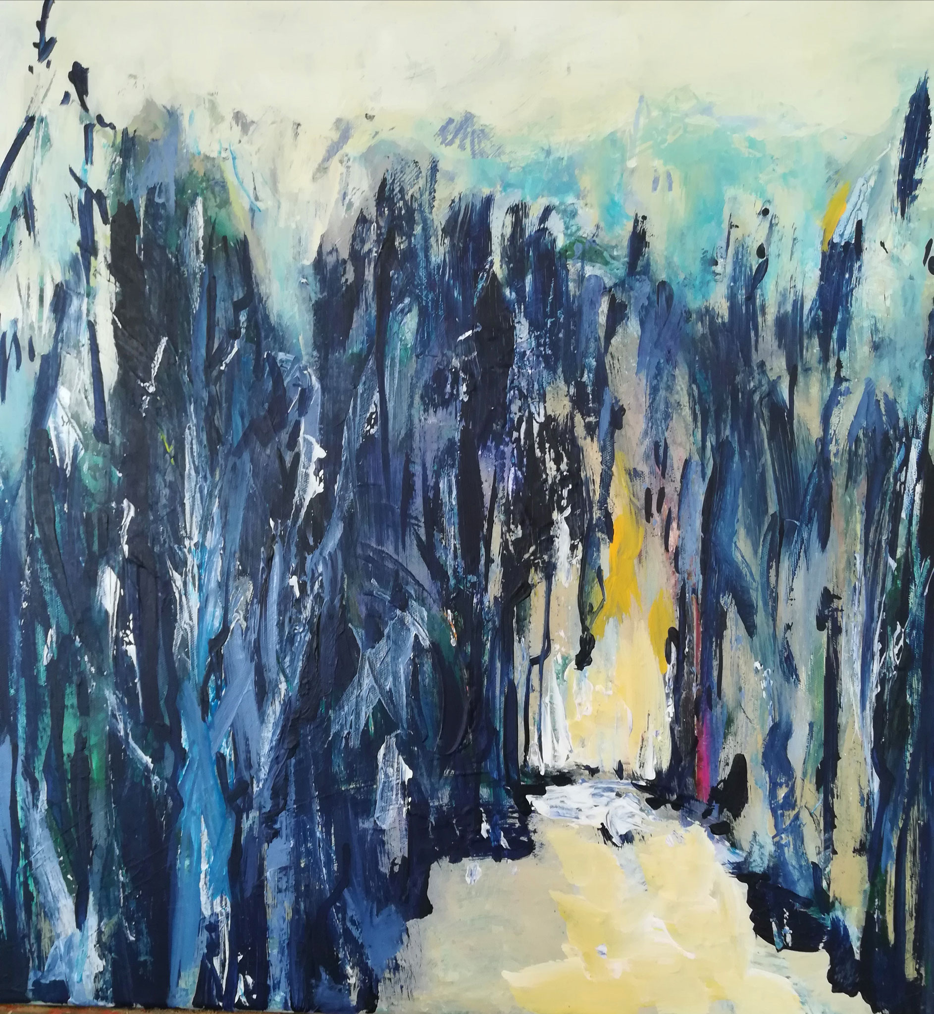 Weg ins Licht 50x50 cm