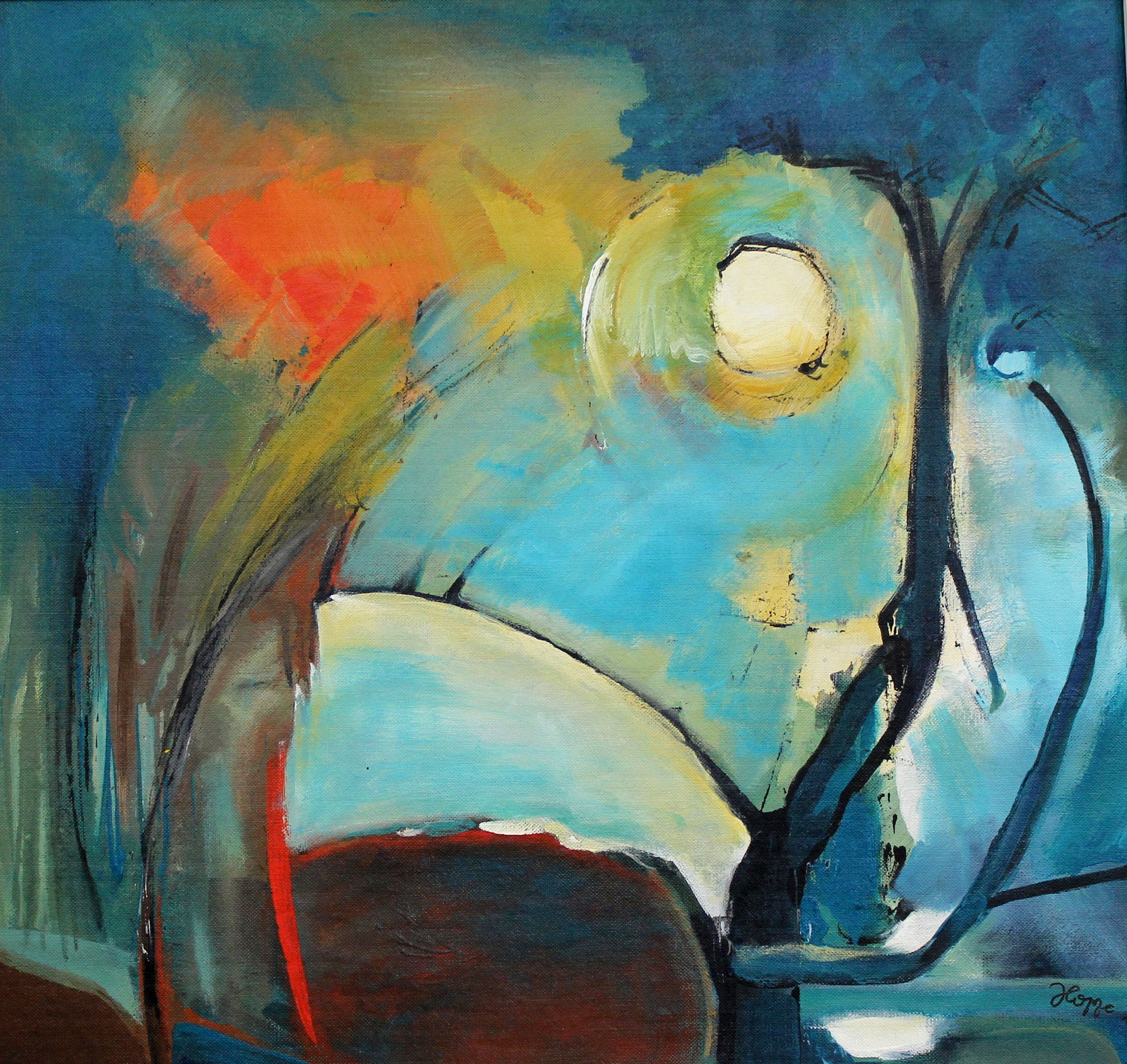 `Verzaubert    70x70 cm
