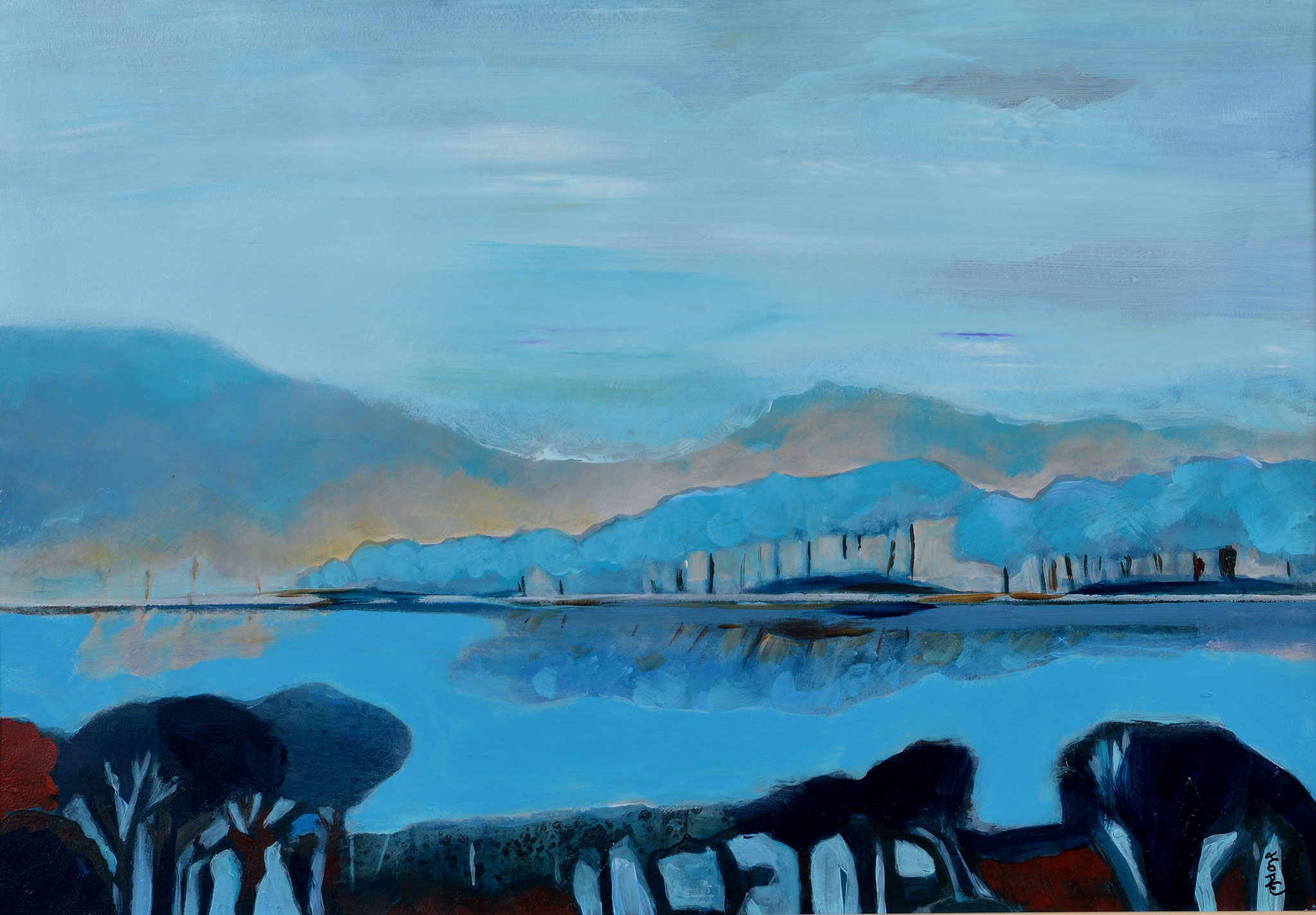 Stille am See 80x100 cm