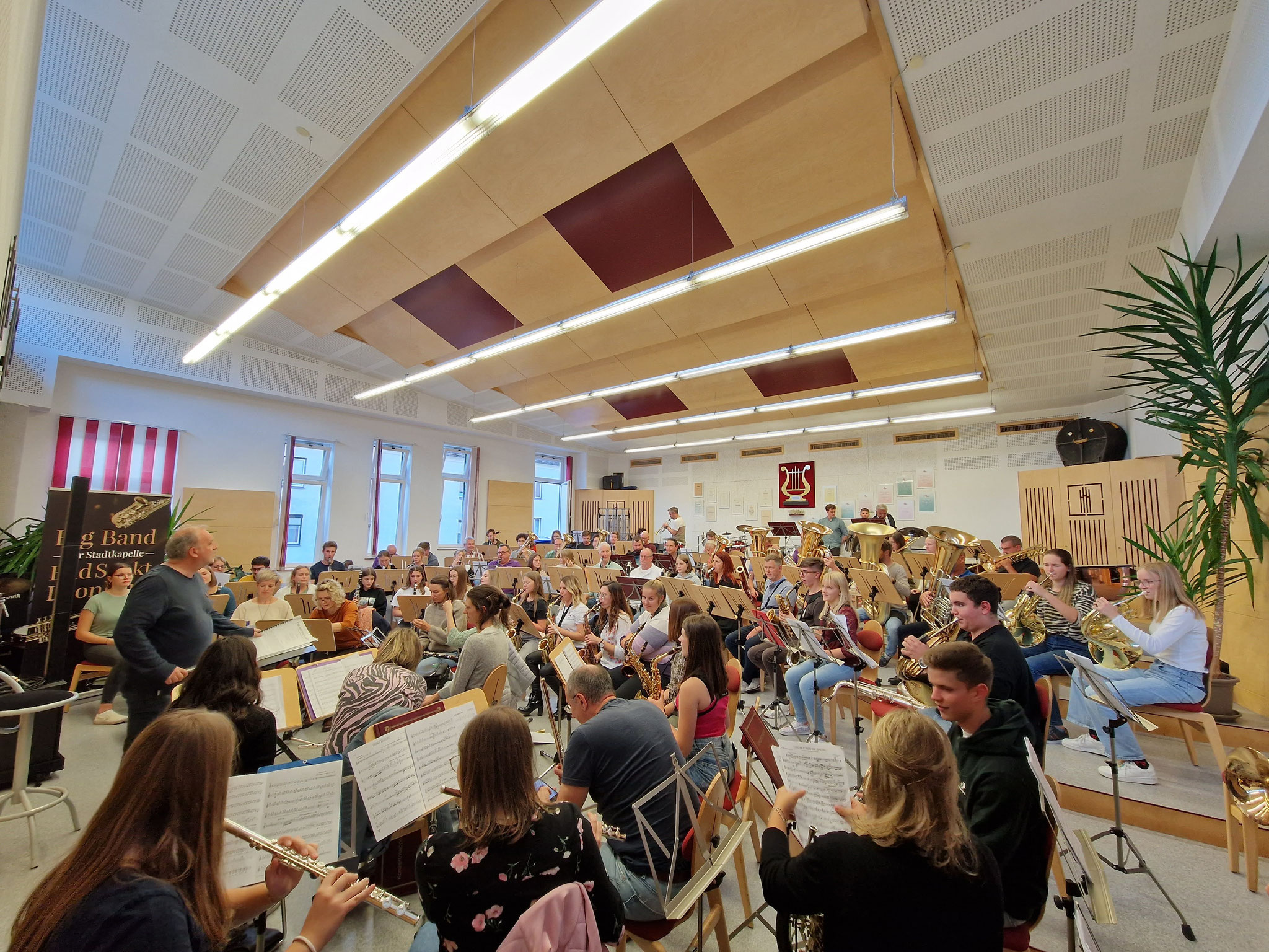 Generalprobe vor dem Bundeswettbewerb im Musikheim Bad St. Leonhard