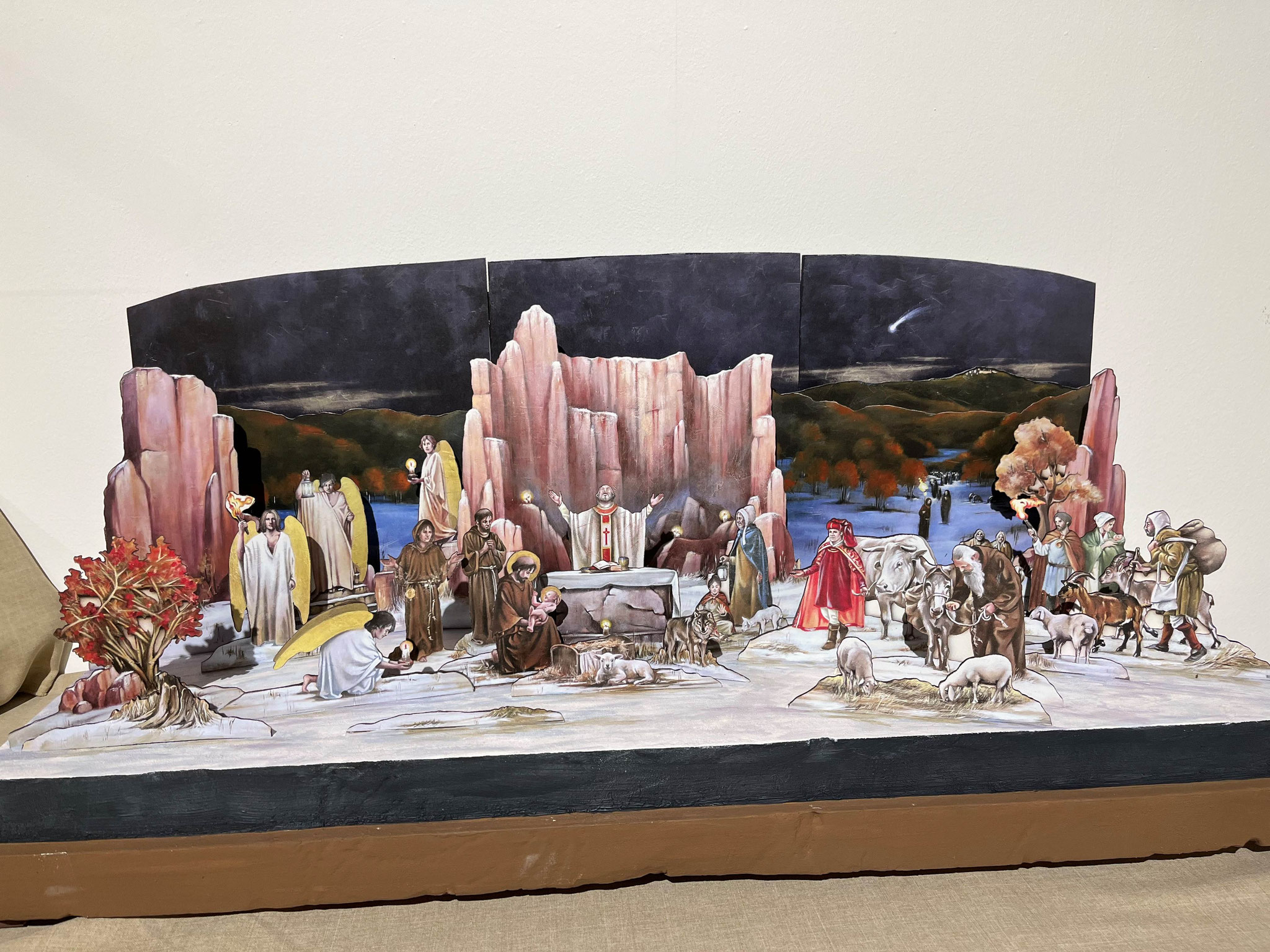 UN-FOE-PRAE Papierkrippe aus Italien - gebaut von Michael Diery - Foto (c) Verband der Krippenfreunde Österreichs