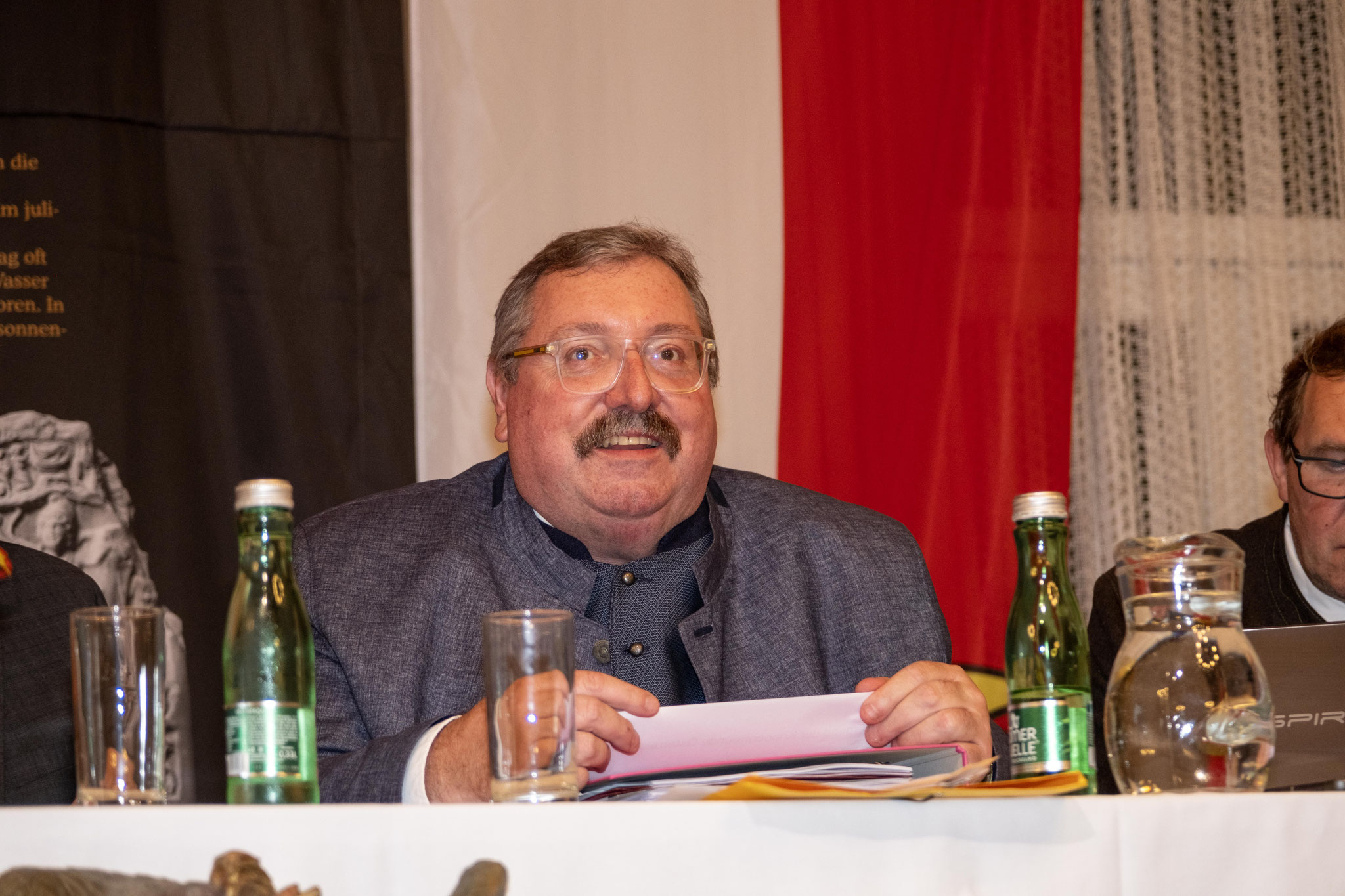 Generalversammlung des VKÖ 2024 Kassier Günther Hopfgartner - Foto Manfred Priester - Krippenfreunde oberes Innviertel