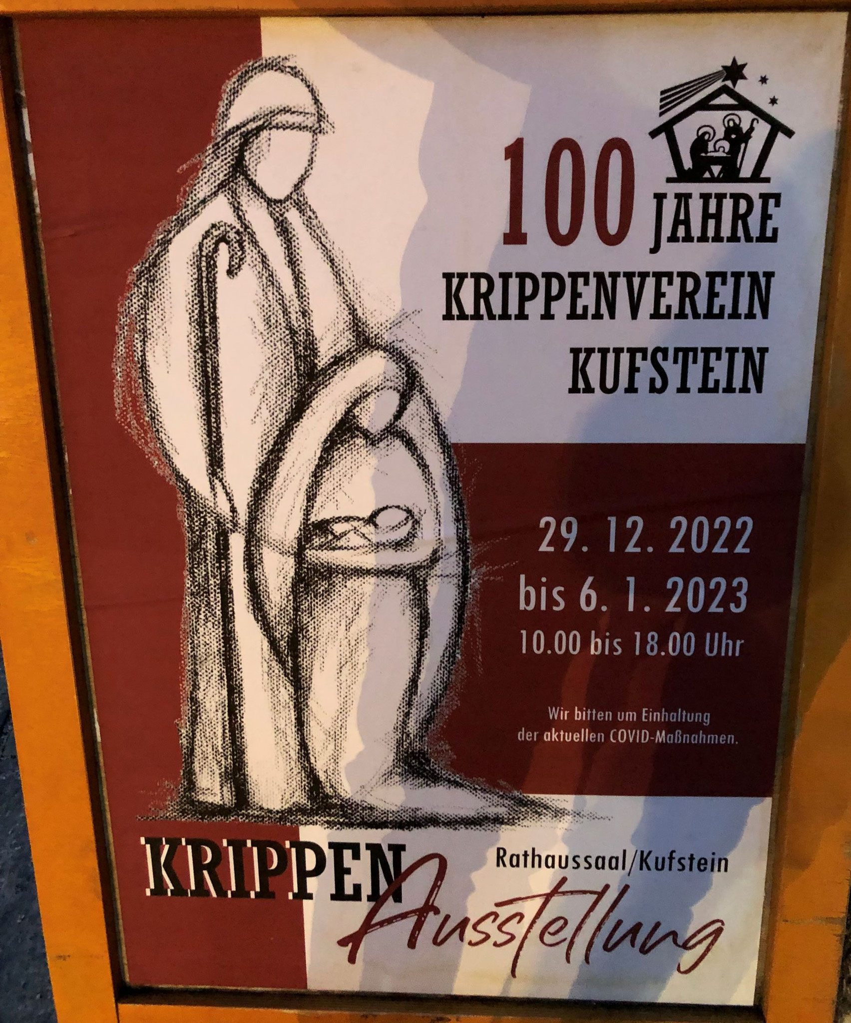 100 Jahre Krippenverein Kufstein - Plakat - Foto (c) Verband der Krippenfreunde Österreichs