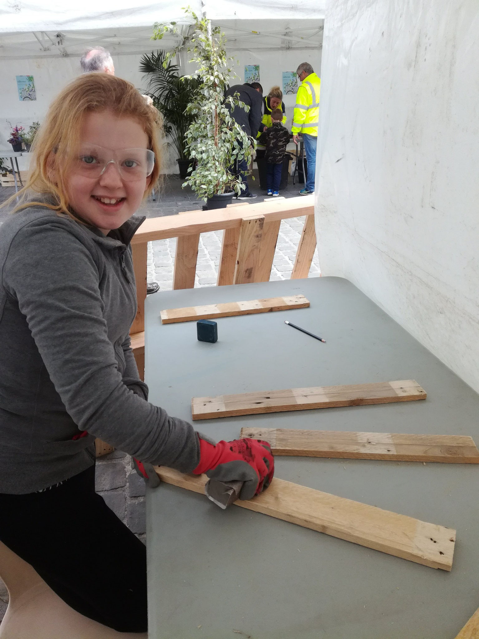 Animation atelier palette pour l'événement Côté Jardin Valenciennes