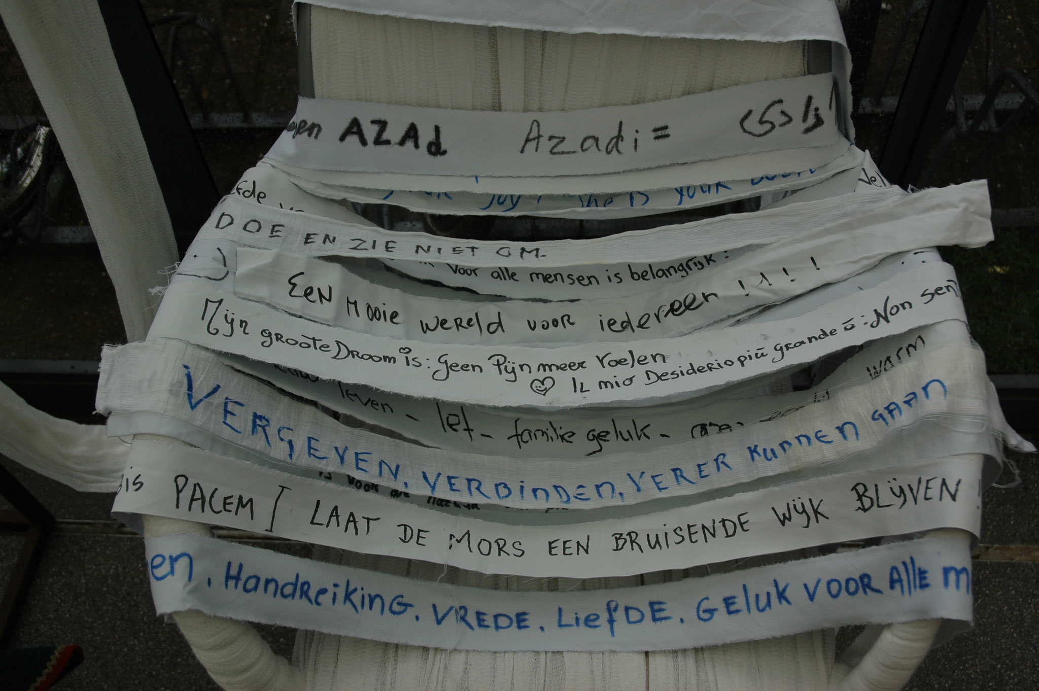 Circle of intentions , verzameling stroken (3)