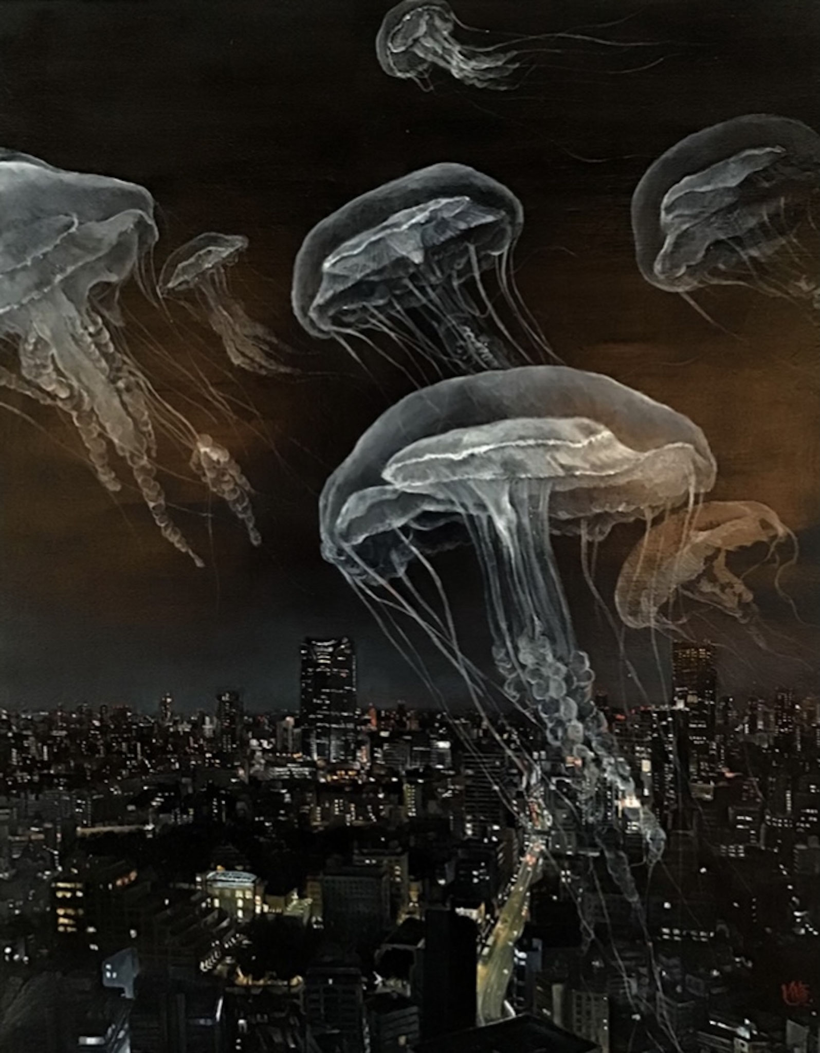 Jelly’s night｜41.0 x 31.8 cm｜Sold  