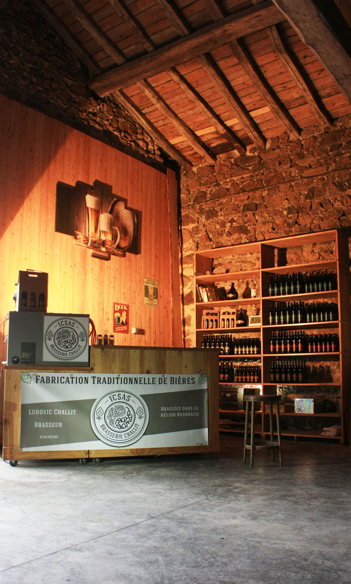 Vue boutique brasserie Challit