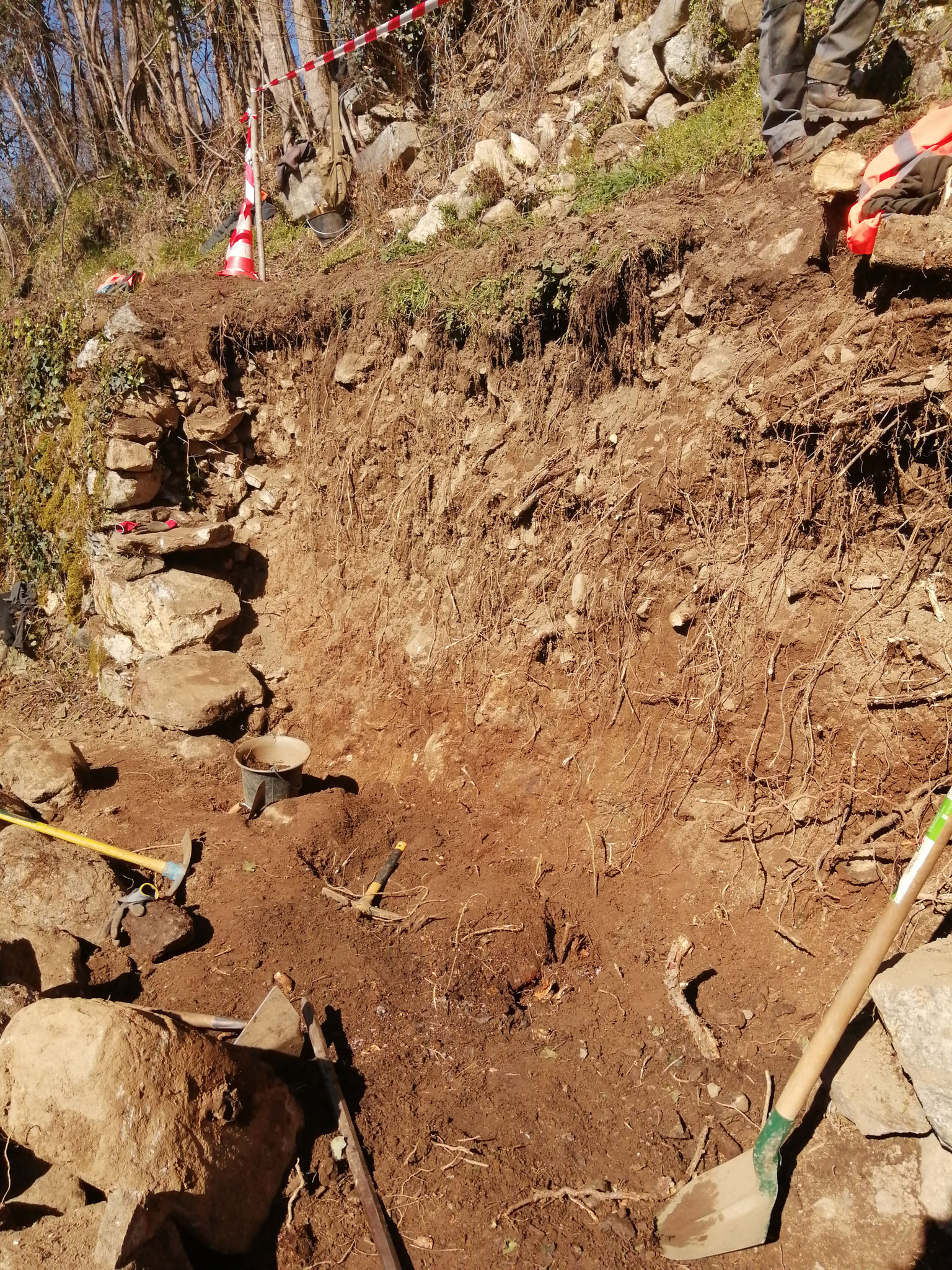 Chantier Arignac : décaissage