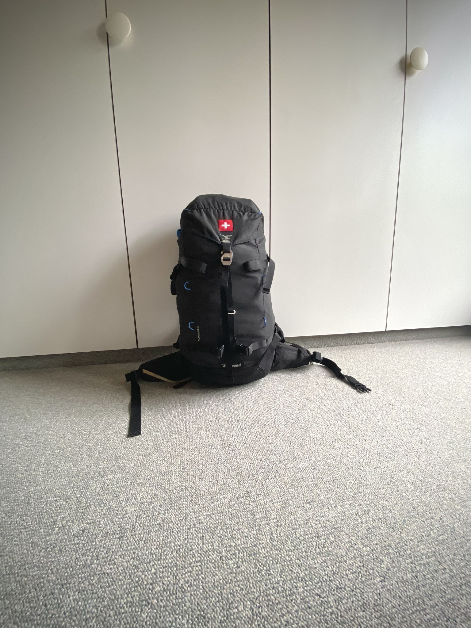 Alles hat Platz in einem Handgepäck-Rucksack.