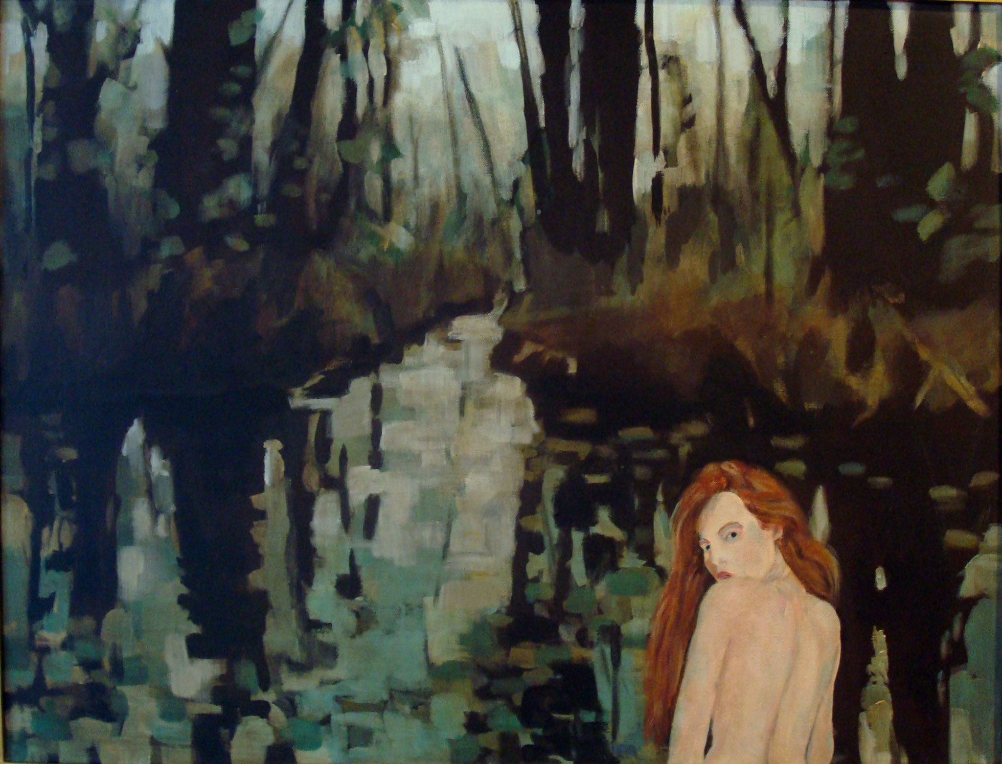 "Am Wasser", Acryl auf Baumwolle, 60x80, 2013