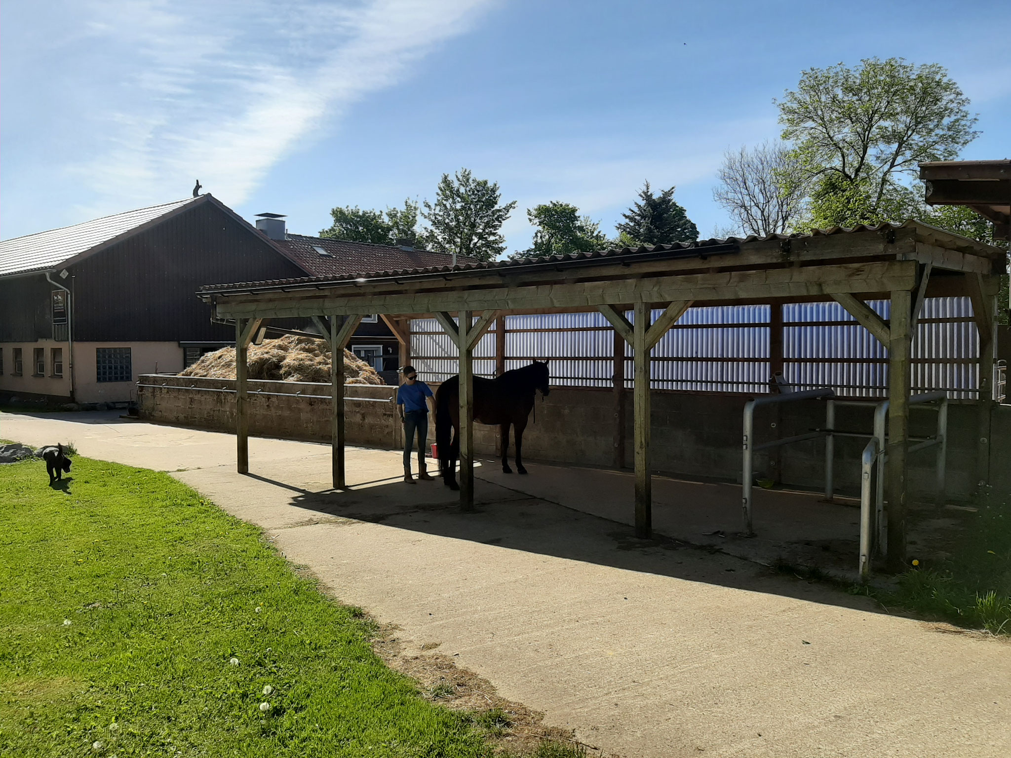 Putzplatz überdacht