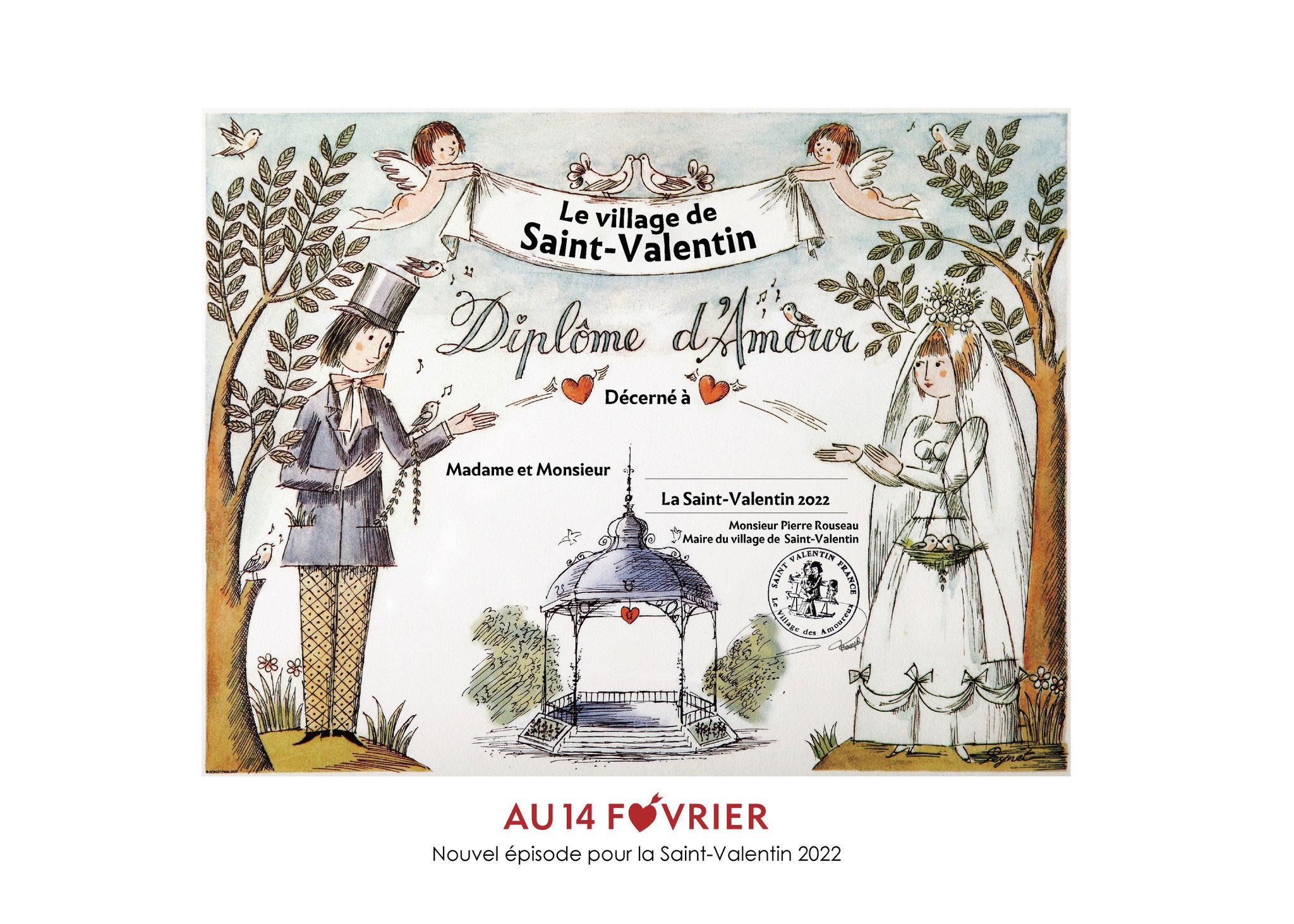 Peynet menu pour la Saint-Valentin 2022