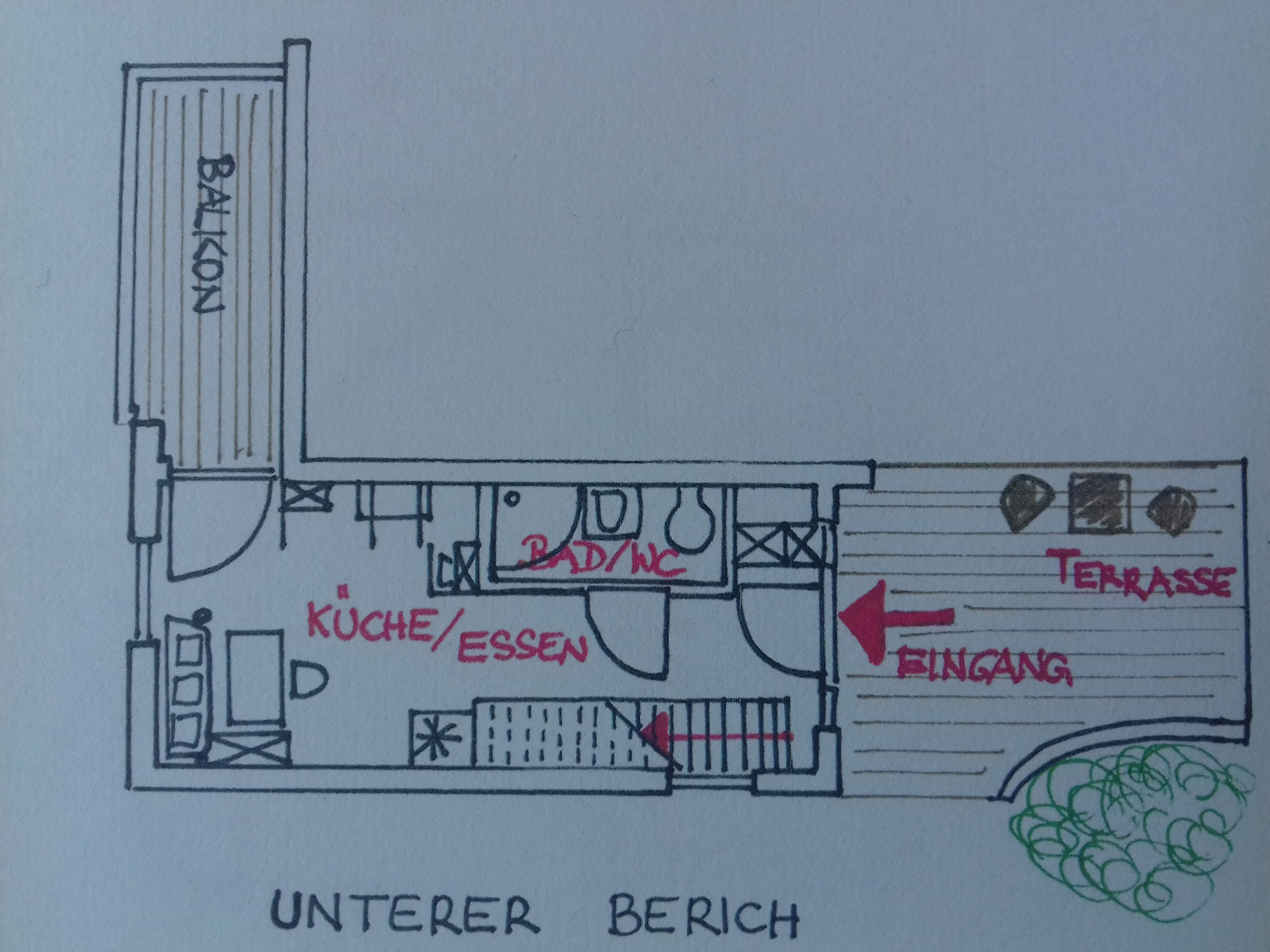 Grundriss Apartment 4