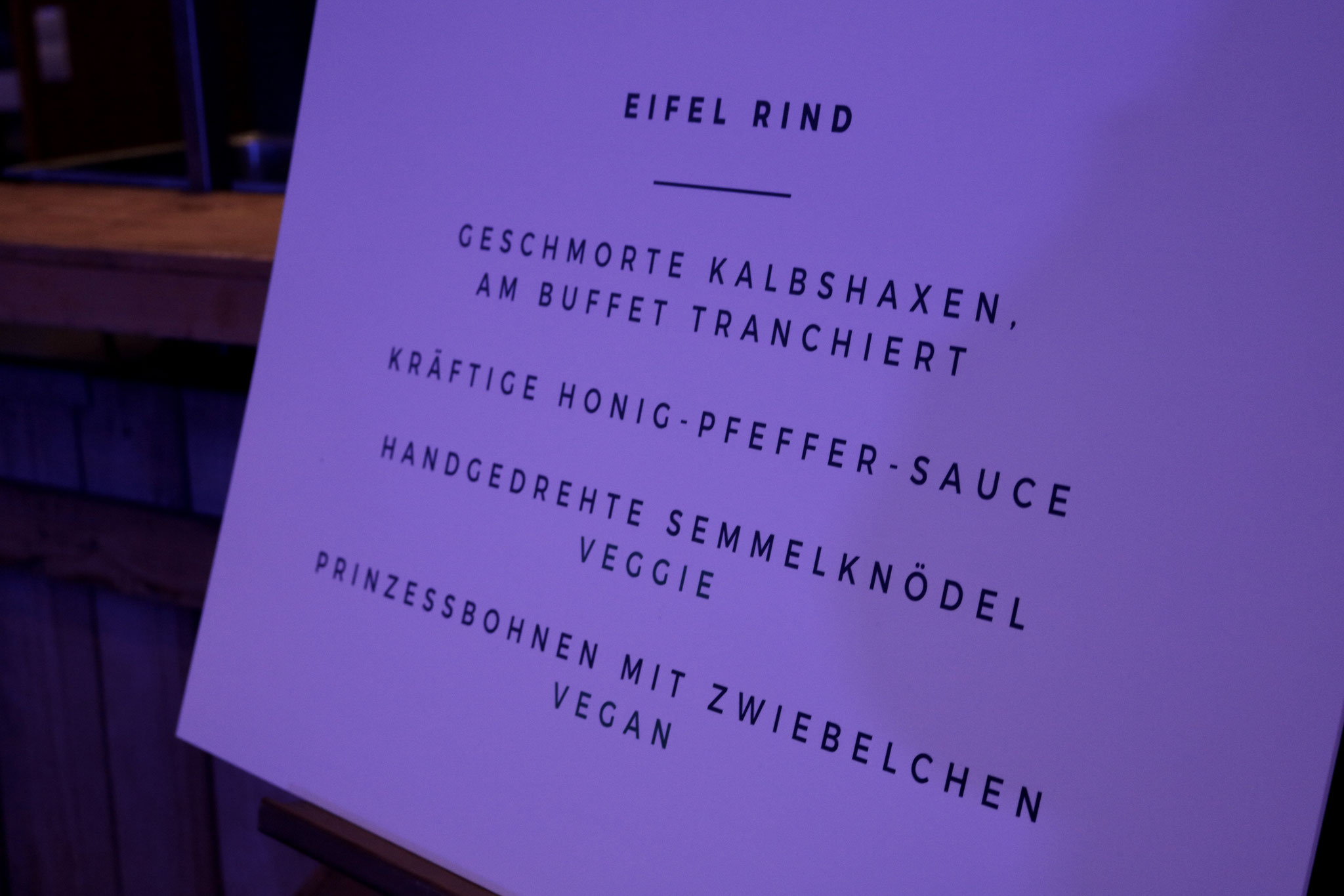 Beschilderung - Catering - Firmenfest