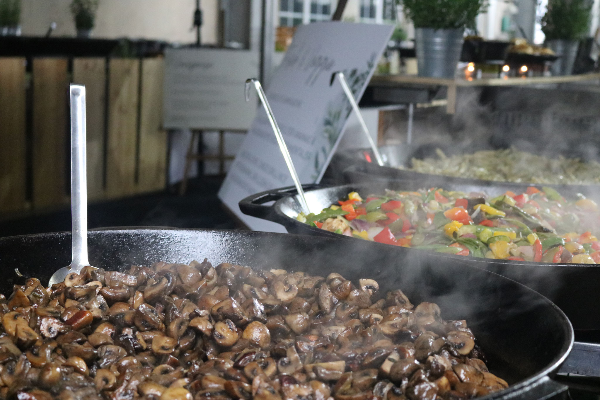 Catering - Hochzeit - Riesenpfannen