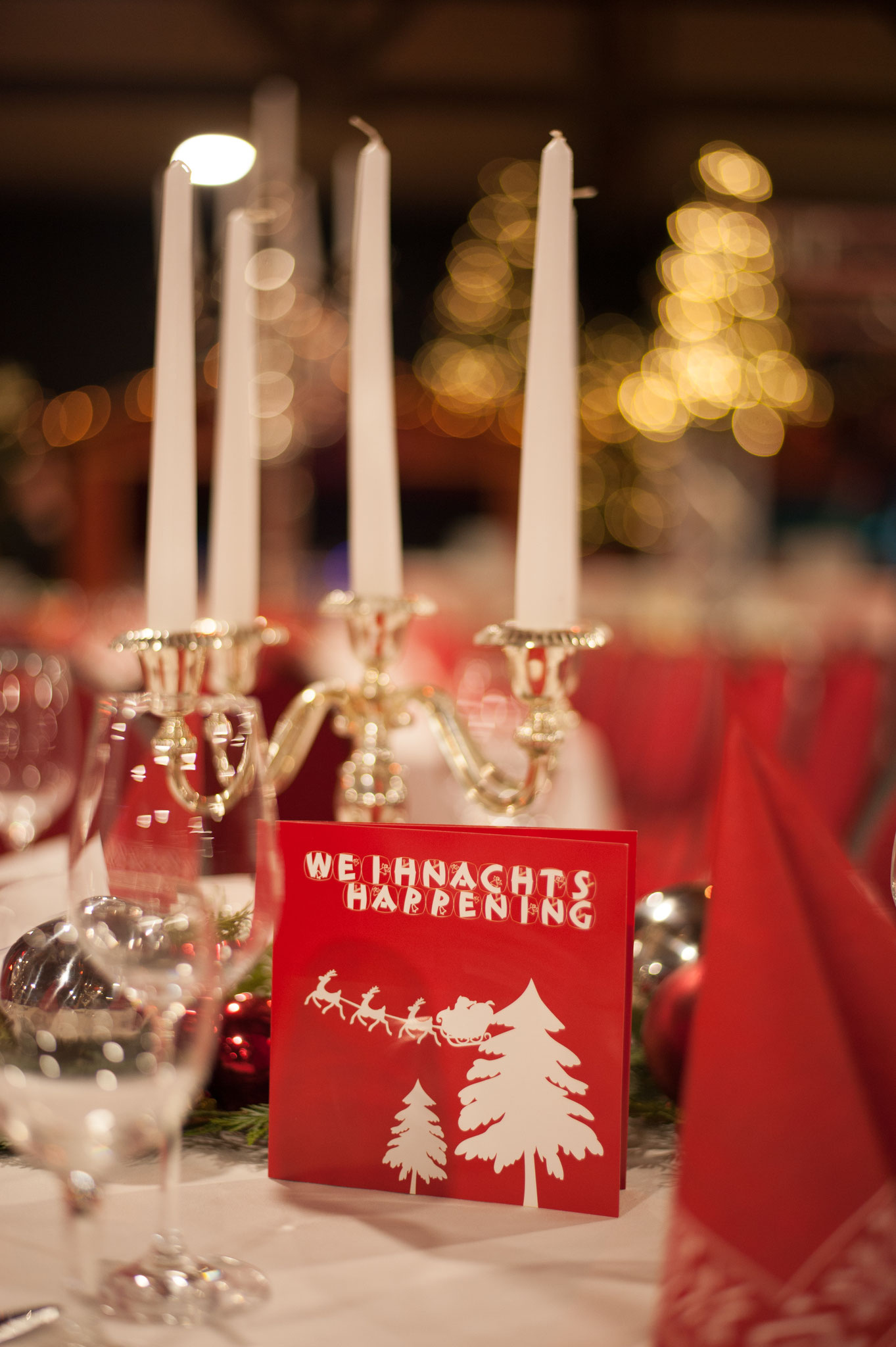 Tischdekoration - Design und Print - Weihnachts-Happening