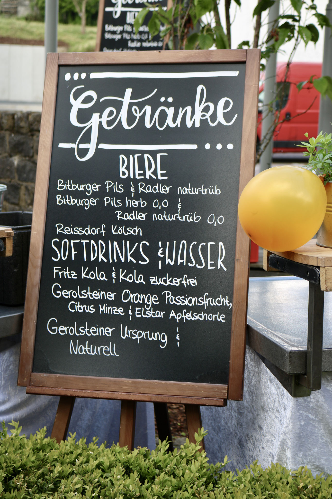 Eventkonzeption - Hochzeit - Getränke