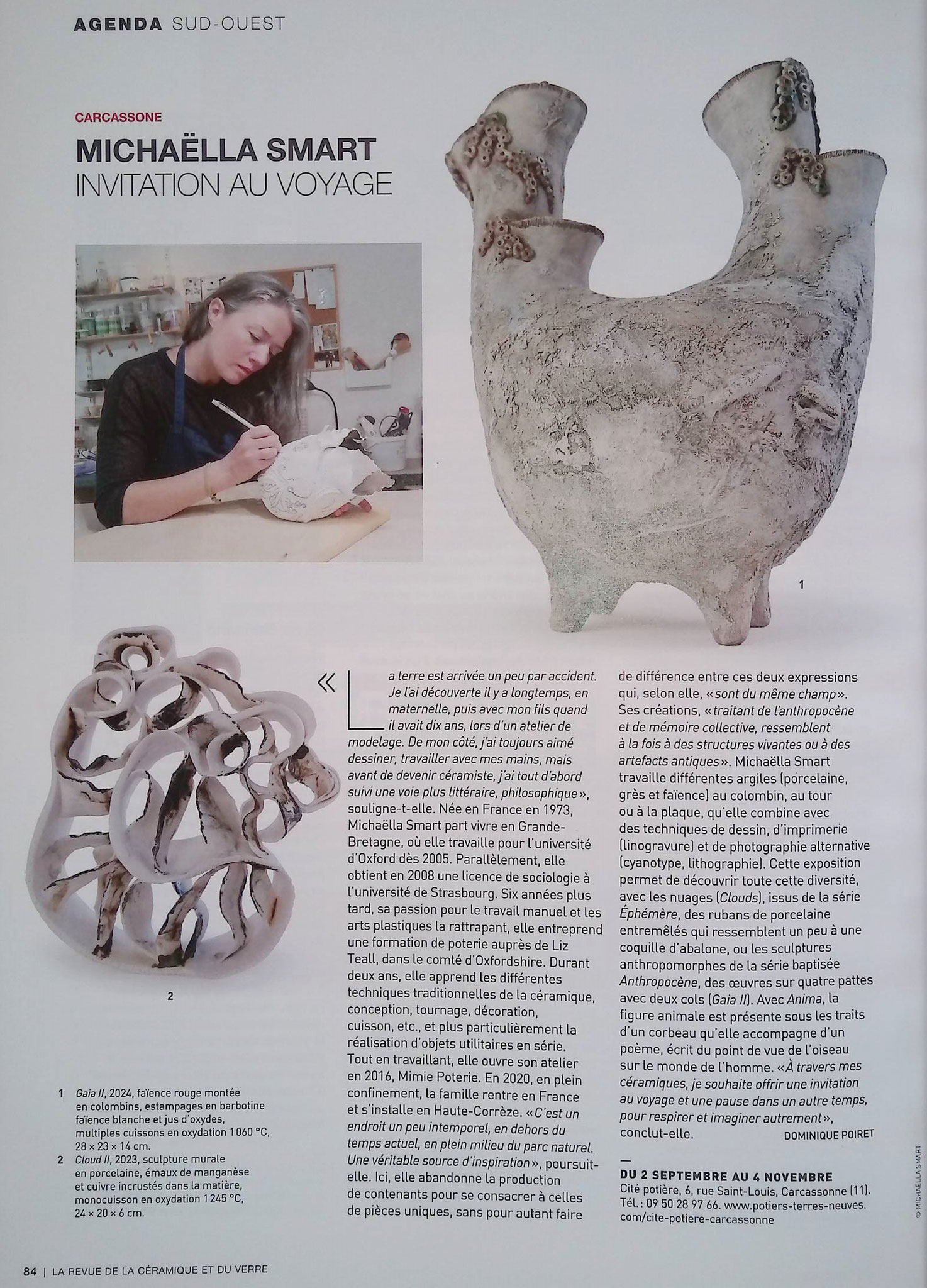 Article Sept 2024 - N°258 Revue de la Céramique et du Verre