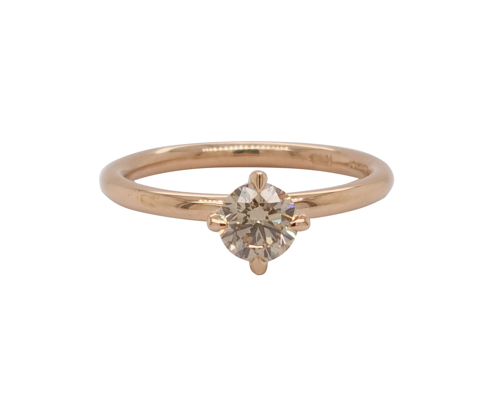 Ring, aus 18 krat Gelbgold, mit braunem Diamant 1,05 carat, 4.880 Euro