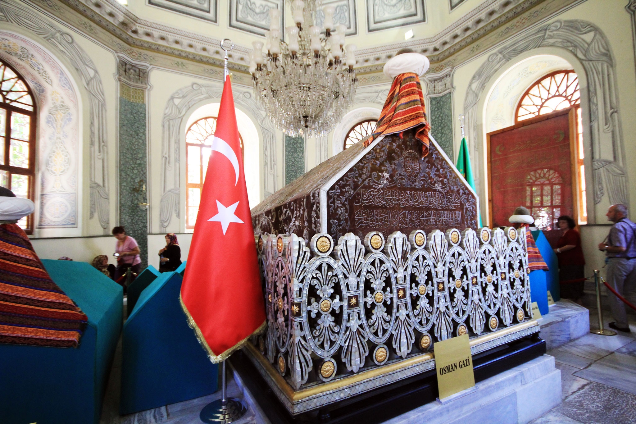 Türbe Mausoleum Sultan Osman !. Bursa UNESCO Welt Kulturerbe