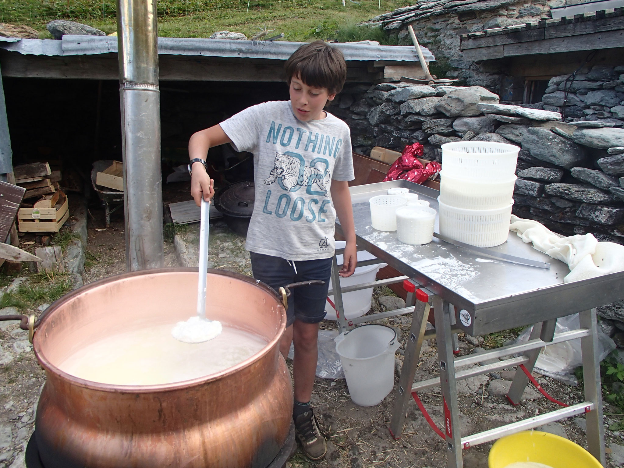 fabrication de la tomme et du sérac