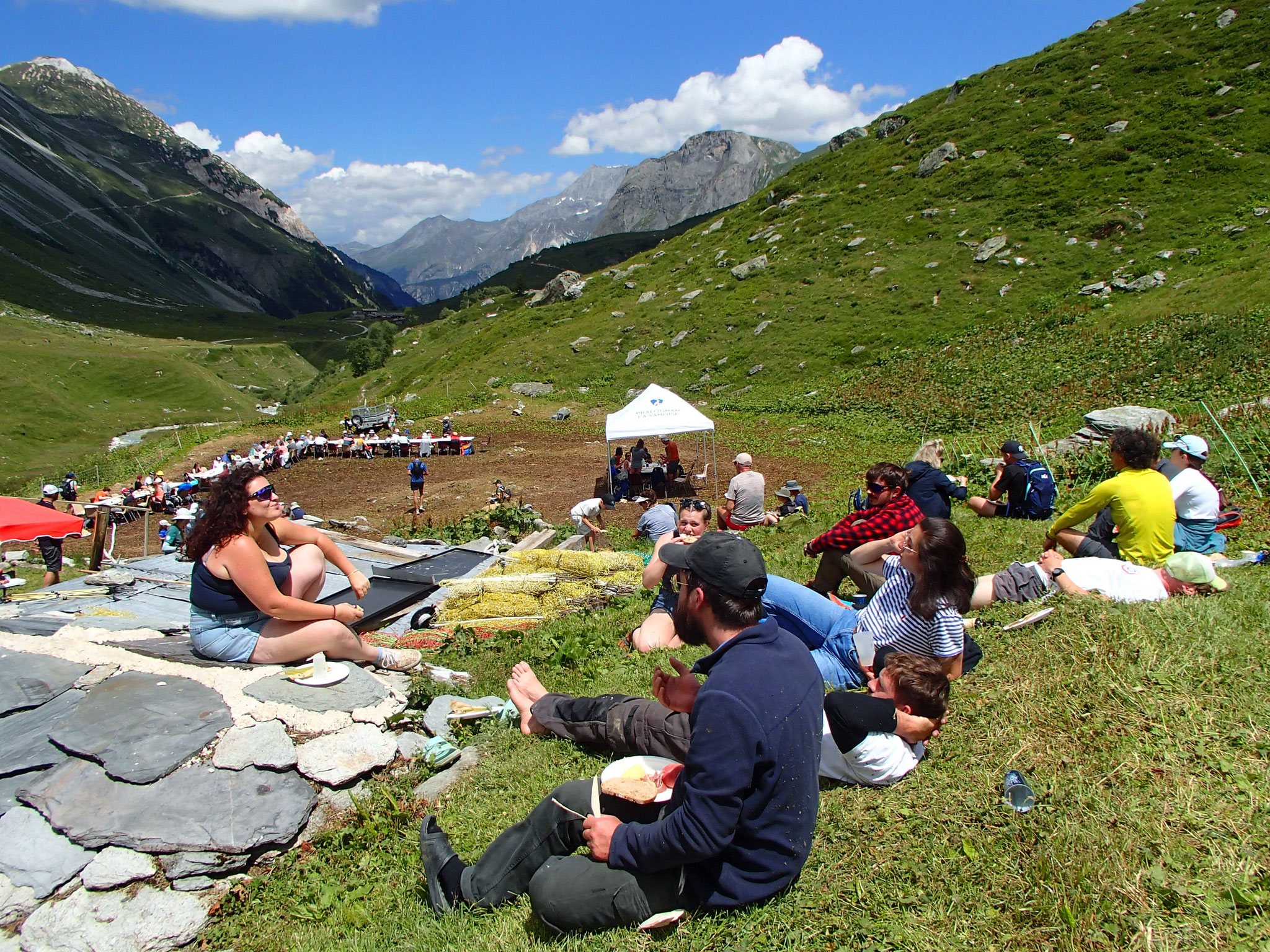 repas du berger en plein air