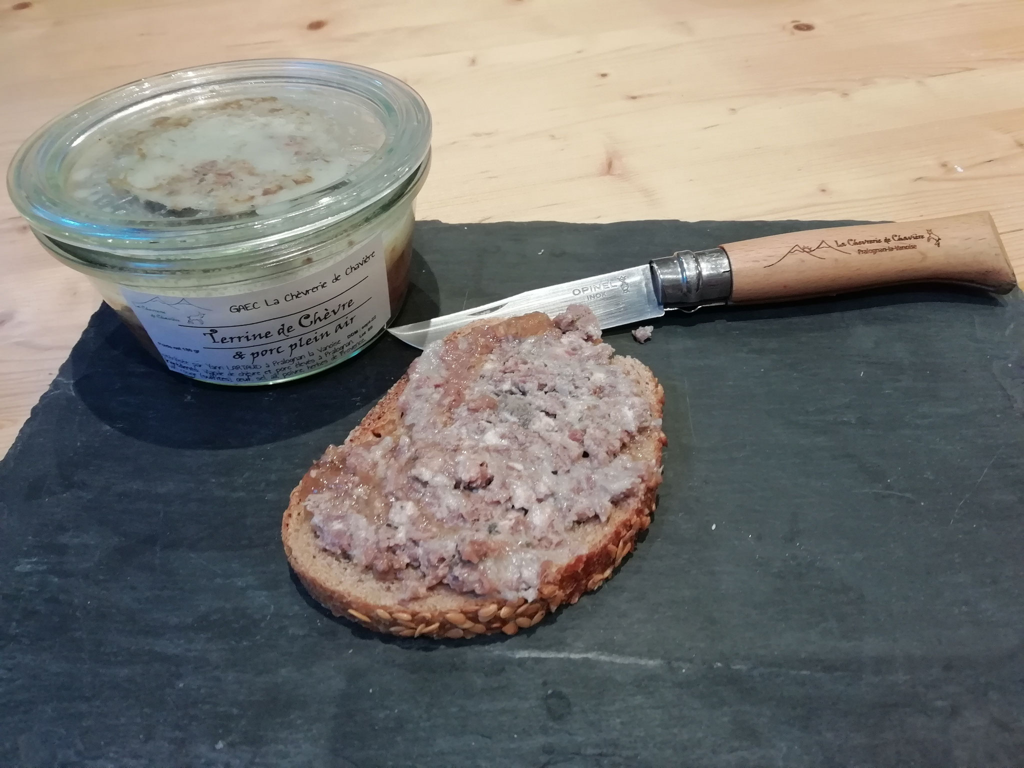terrine chevre porc Pralognan