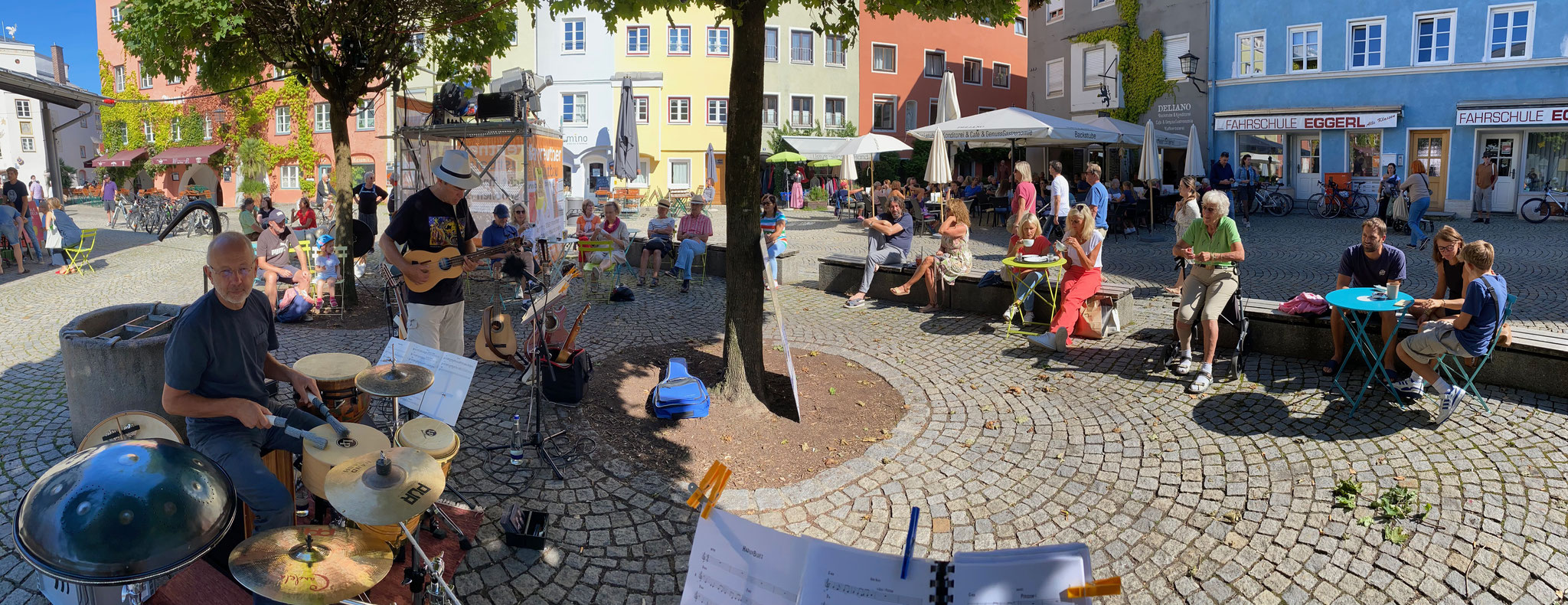Musikalischer Samstag in Wasserburg - Panoramafoto