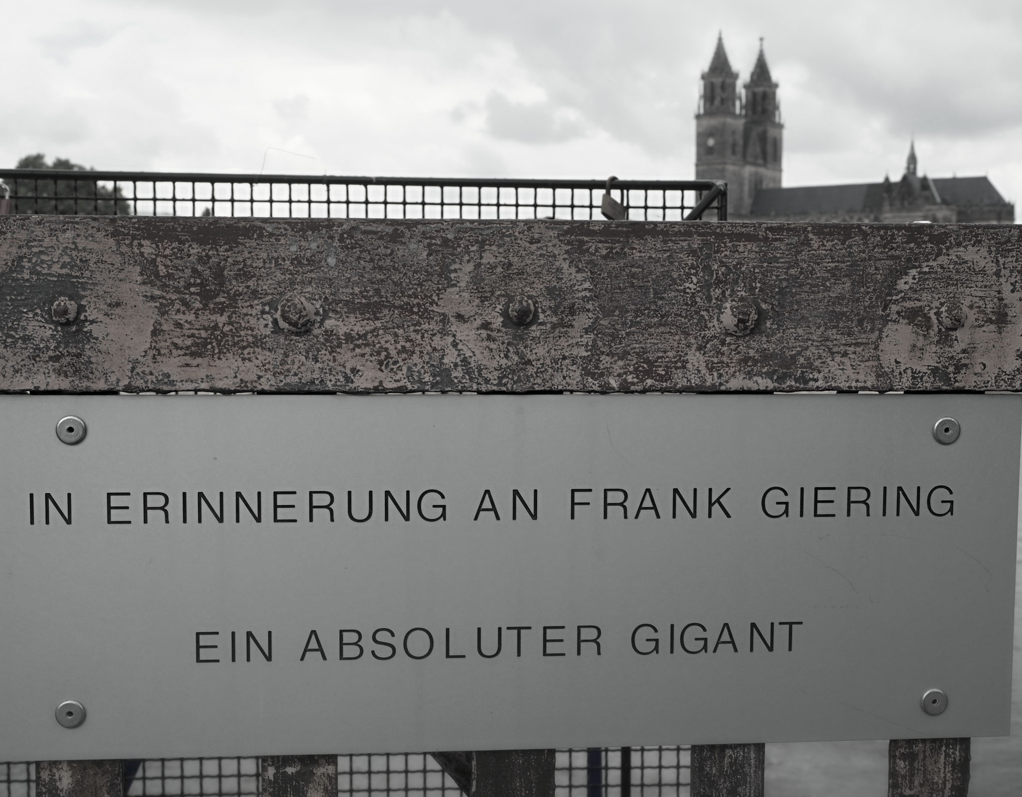 In Erinnerung an Frank Giering (Hubbrücke, Magdeburg)