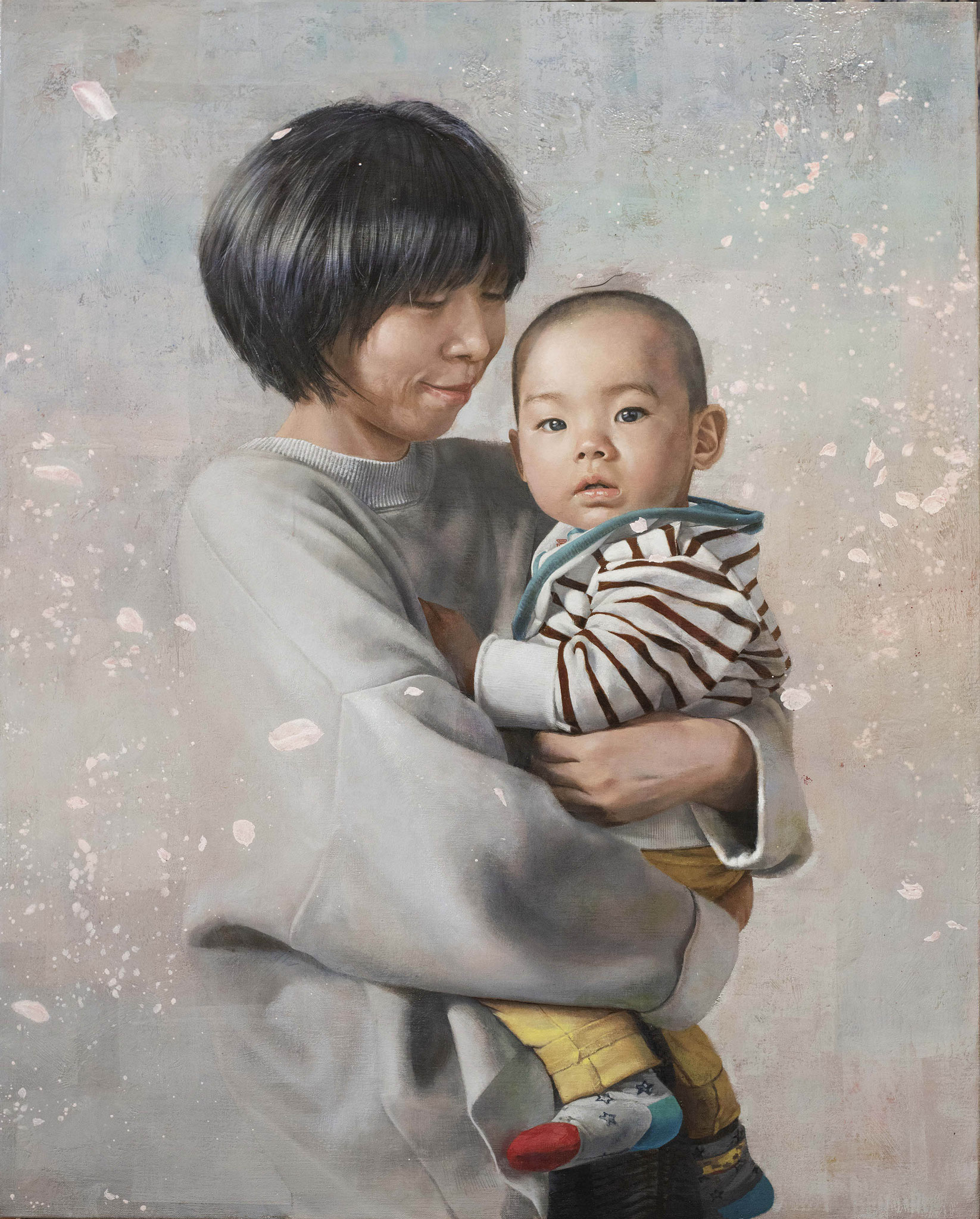 F30号ー母子の肖像-----SOLD