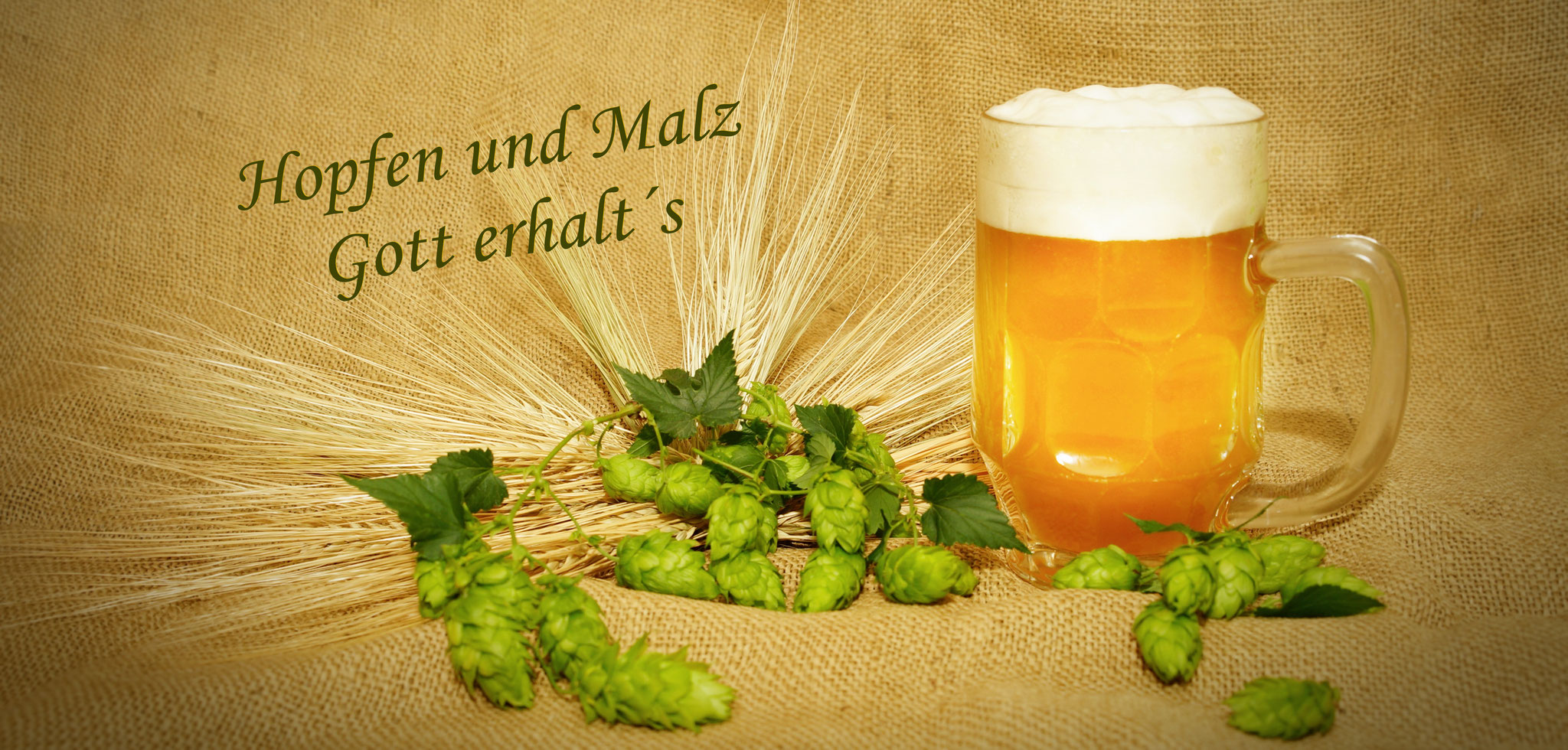 "Hopfen & Malz  Bierkrug"