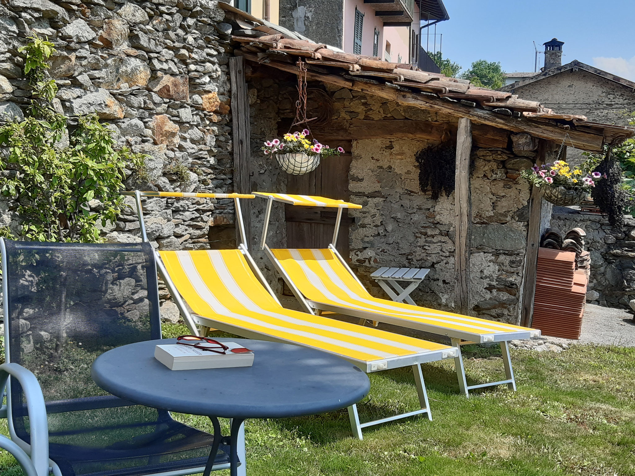 Ferienwohnung la nicchia Vercana, Garten