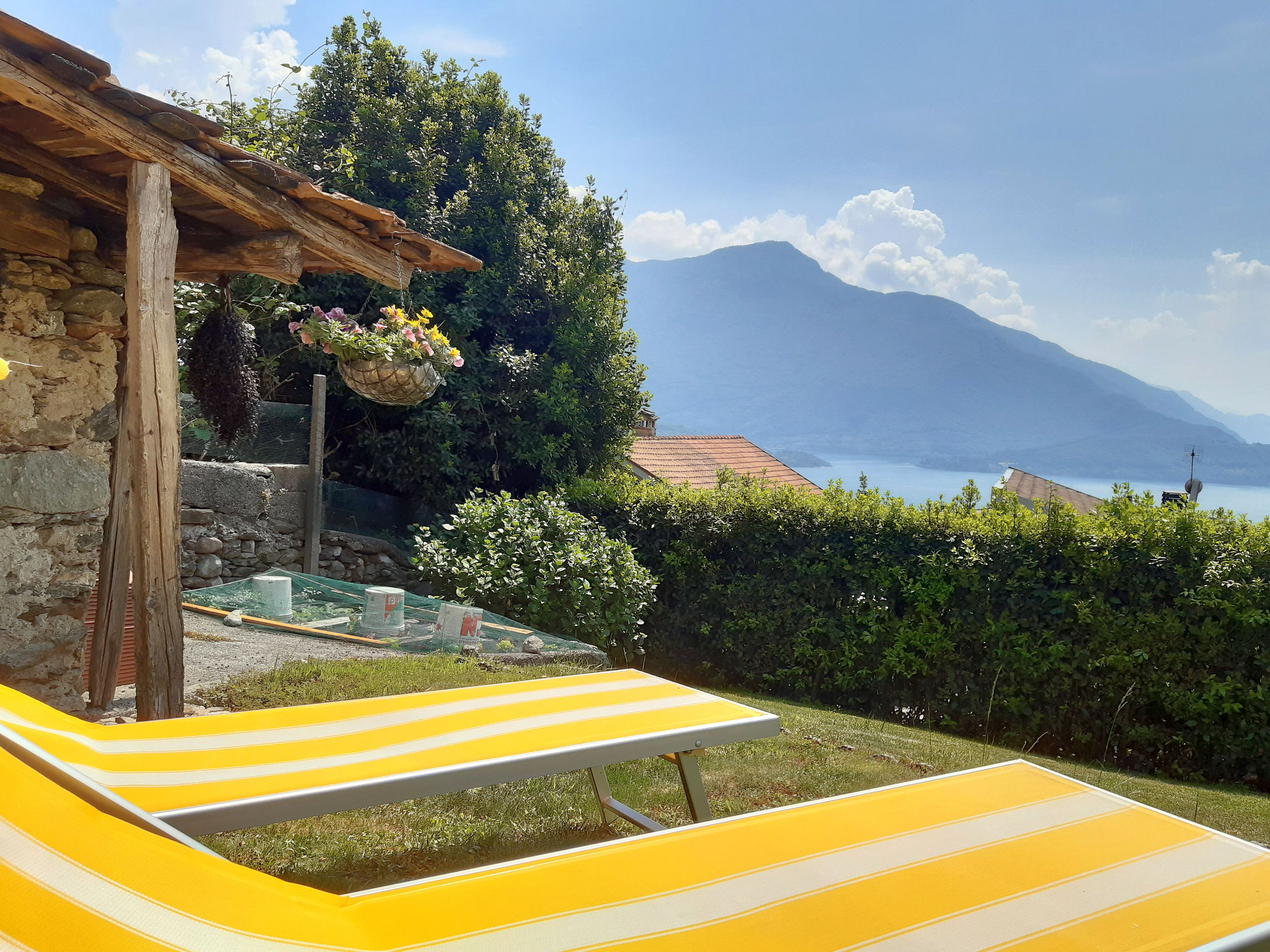 Ferienwohnung la nicchia Vercana, Garten