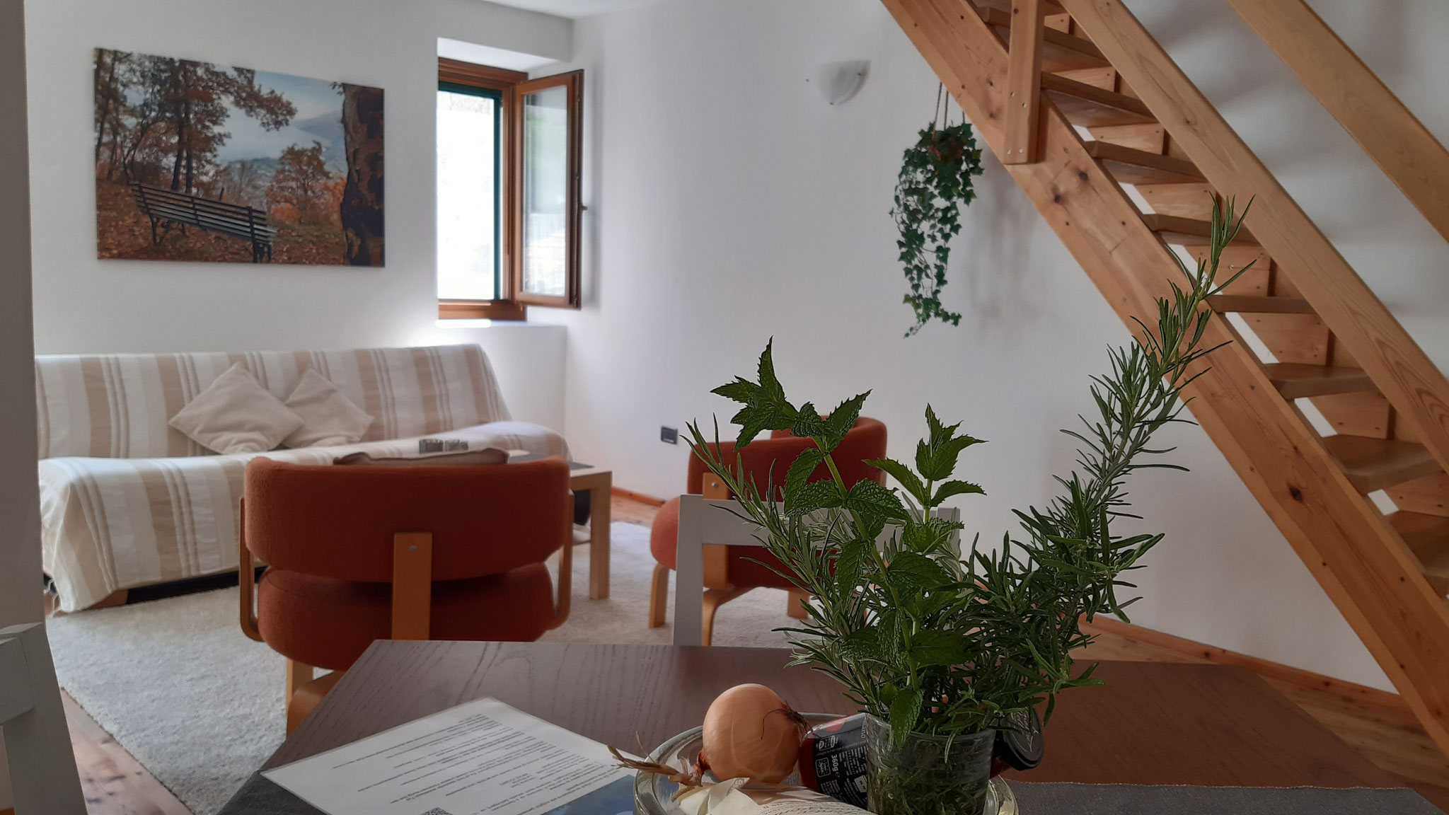 Ferienwohnung la nicchia Vercana,Wohnbereich