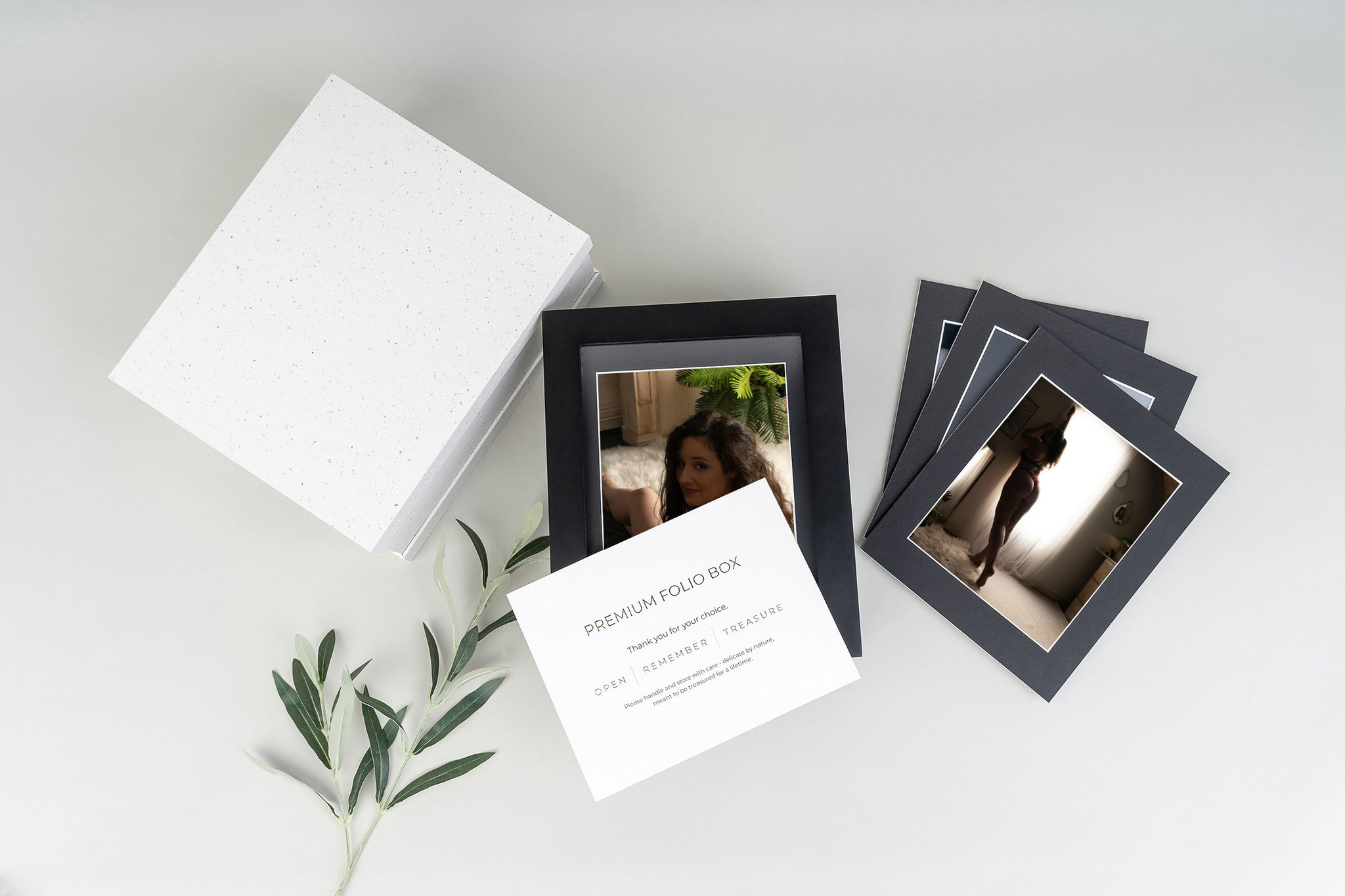 Vos portraits seront livrés dans un Premium Folio Box