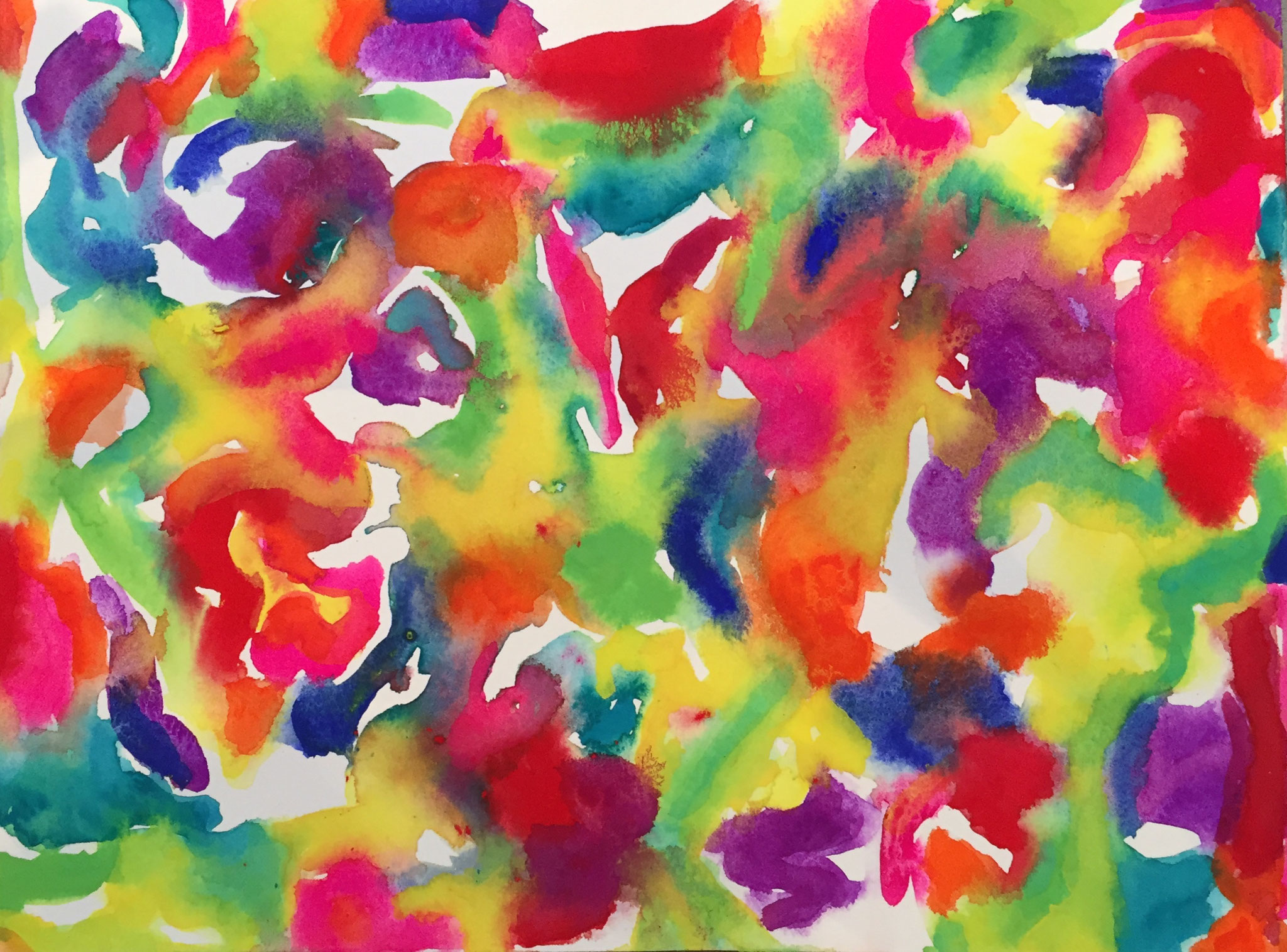  Dairy Drawing: Breathing with Colors, Watercolor on paper, 23×31cm, 2020