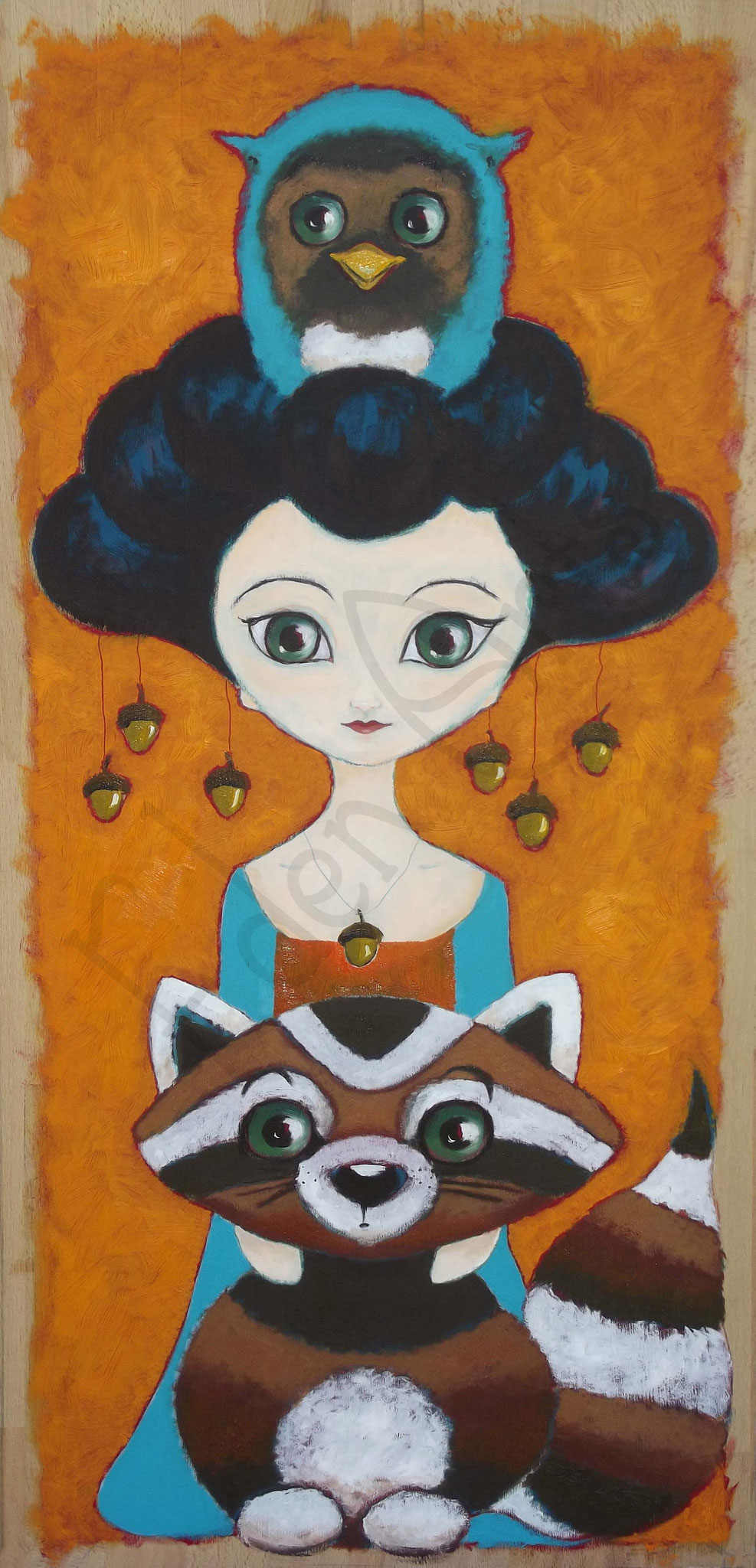 Geisha mit Waschbär - Juli 2017