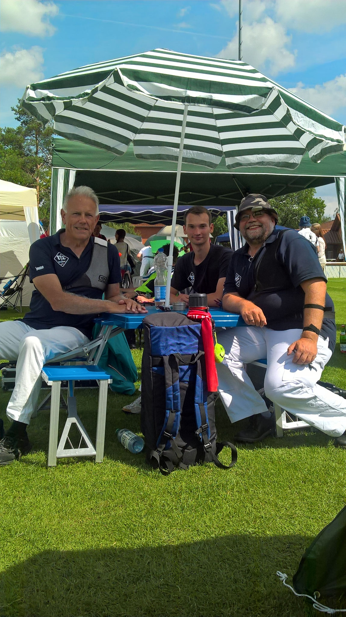 Das Team des VfL Grasdorf (Immo, Jakob und ich). In der Mannschaft Platz 8 von 20 (!)