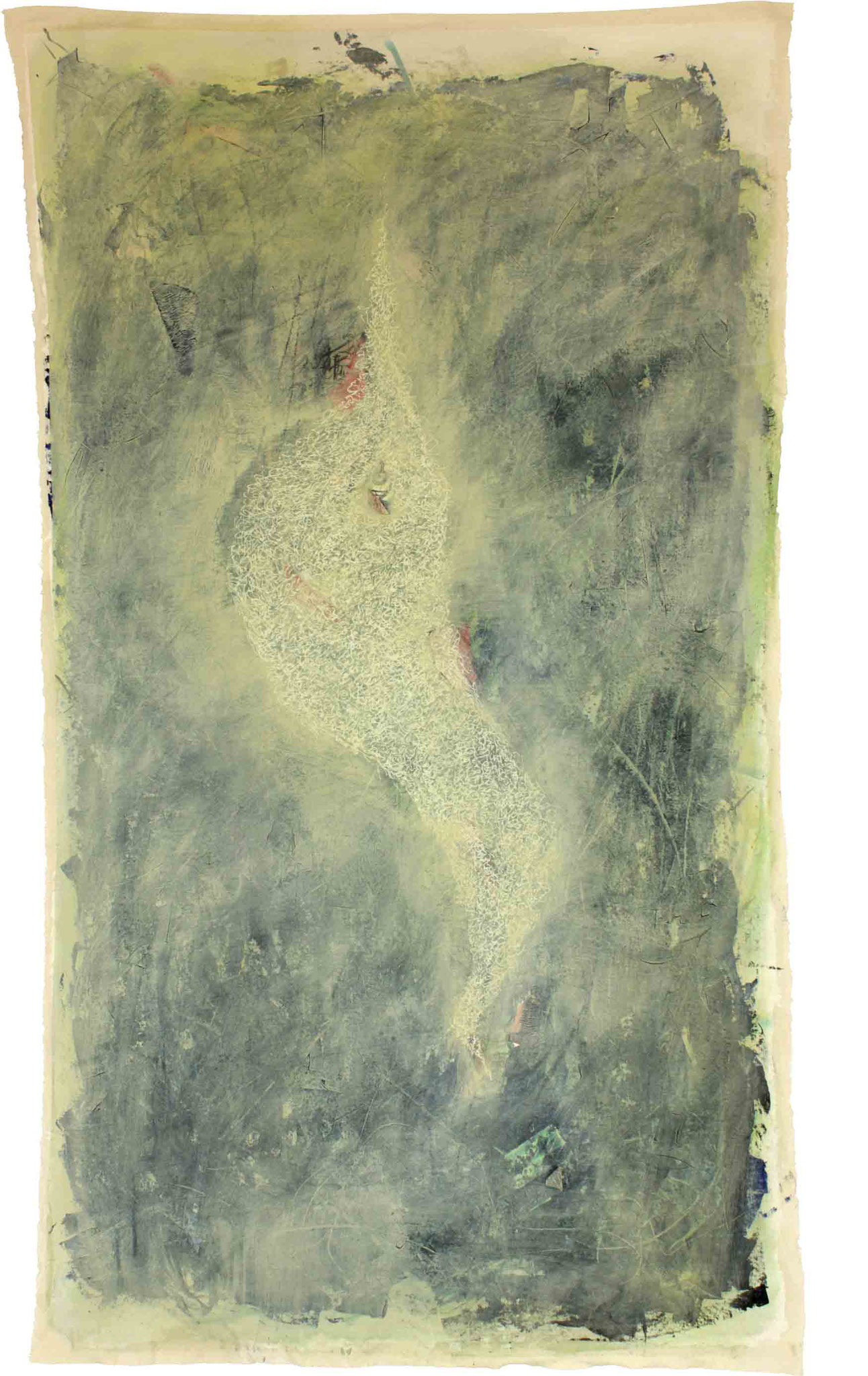 ohne Titel 2, 2012, Mischtechnik auf Leinwand, 167 x 95 cm