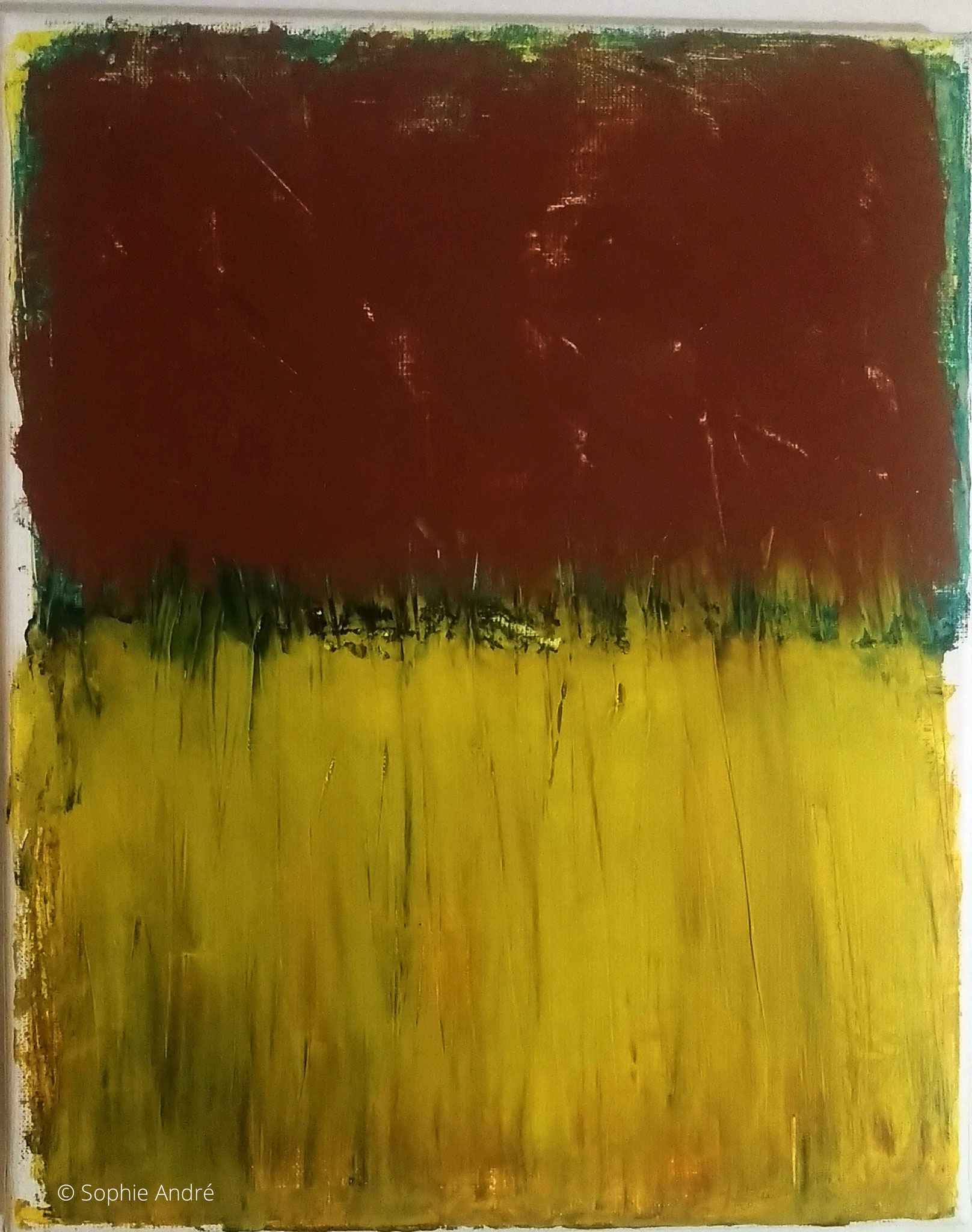 Variation d'un paysage 5 acrylique sur toile - 41*33 cm 2021 