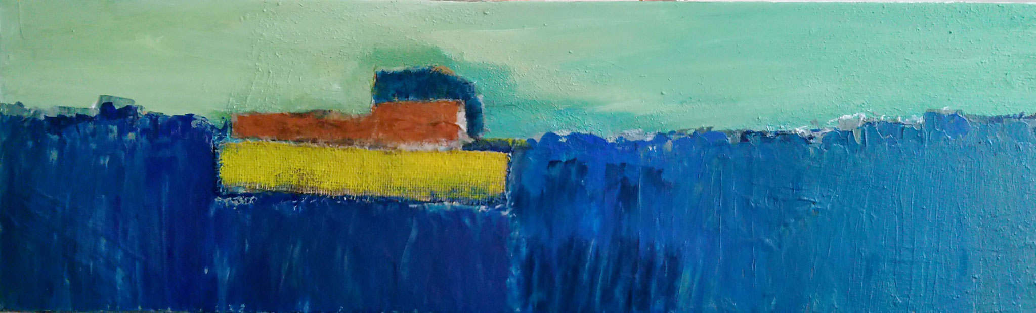 Deep Acrylique tissu sur toile - 30 x 100 cm 2024 ATELIER OSA